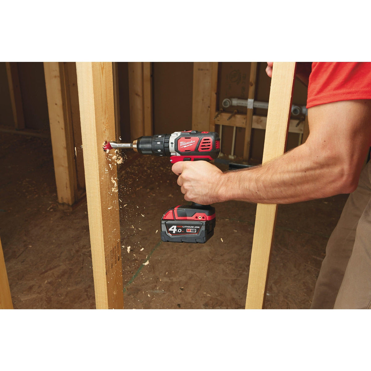 Mașină de găurit cu percuție compactă M18™ Milwaukee M18BPD-402C, cod 4933443520, 2 x M18 B4 acumulator, M12-18 C încărcător, cutie plastic - BIG STORE (Dynamic Tools SRL)