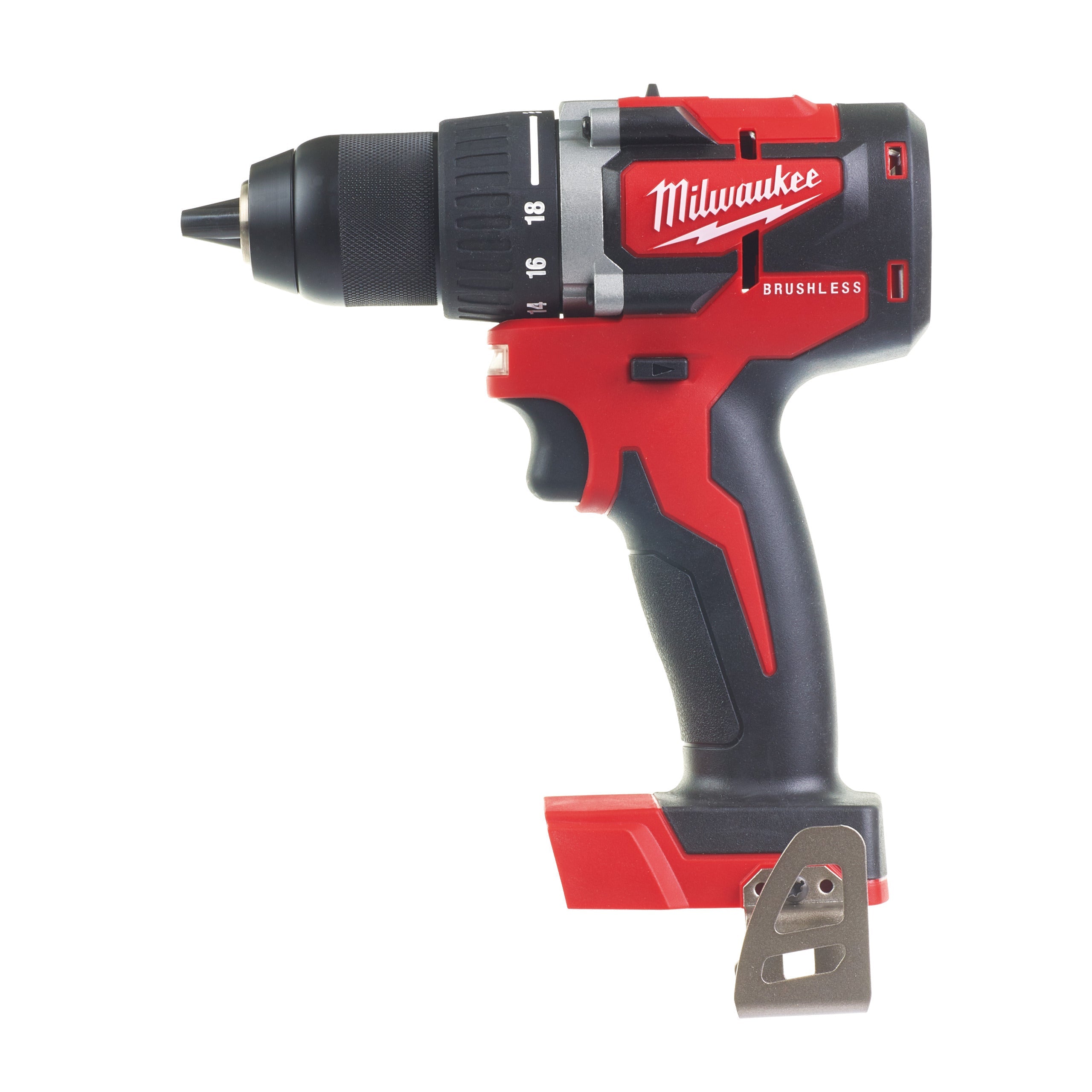 Mașină de găurit, compactă, cu motor fără perii M18™ Milwaukee M18CBLDD-0X, cod 4933464555, fără acumulator, fără încărcător, cutie HD - BIG STORE (Dynamic Tools SRL)