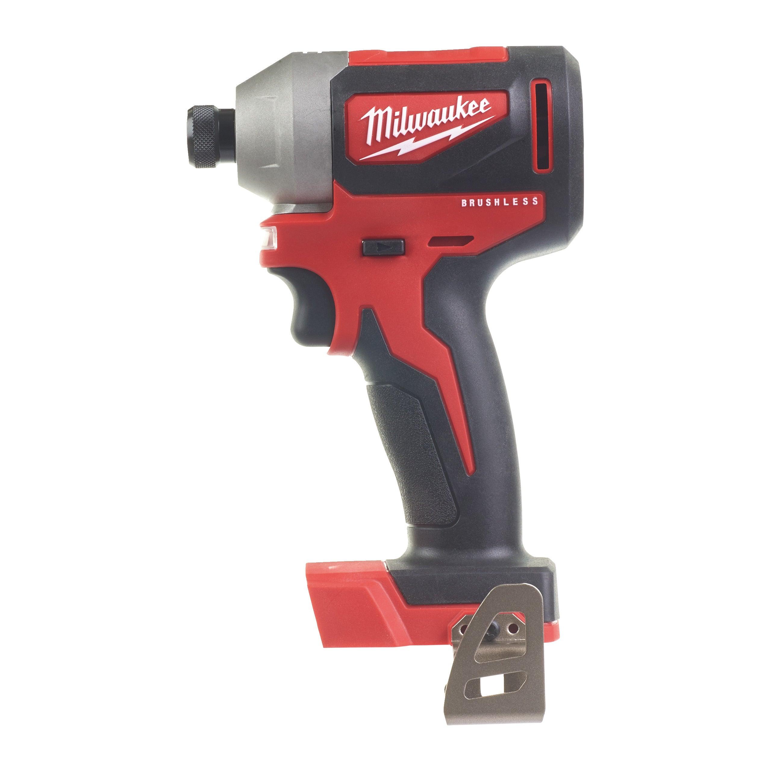 Mașină de înșurubat cu impact Milwaukee 1/4″ Hex 180Nm 18V M18CBLID-0, M18™ compactă cu motor fără perii, fără acumulator, fără încărcător, fără cutie, cod 4933464476 - BIG STORE (Dynamic Tools SRL)