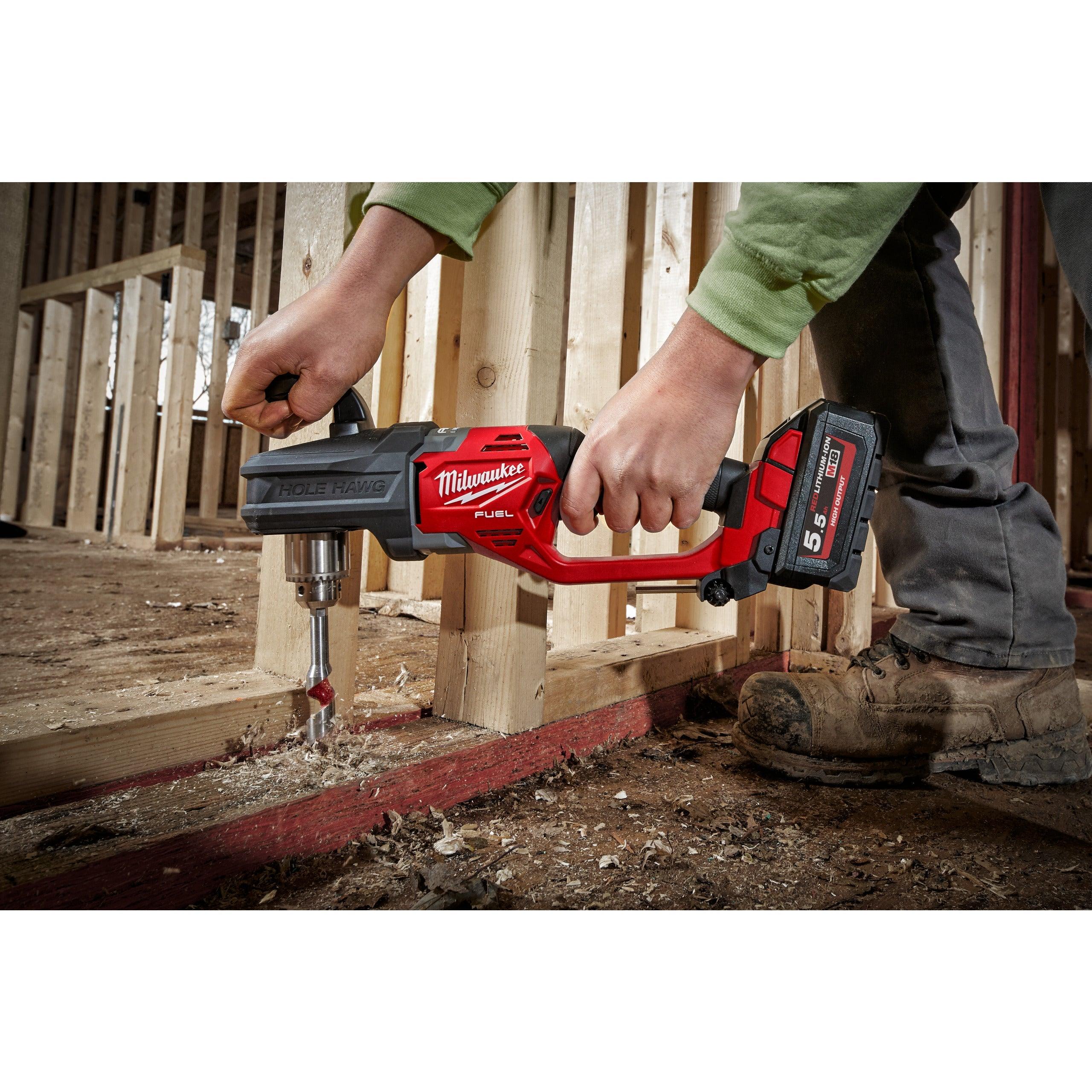 Mașină de găurit unghiulară M18 FUEL™ Milwaukee M18CRAD2-0X, cod 4933471641, fără acumulator, fără încărcător, cutie HD - BIG STORE (Dynamic Tools SRL)
