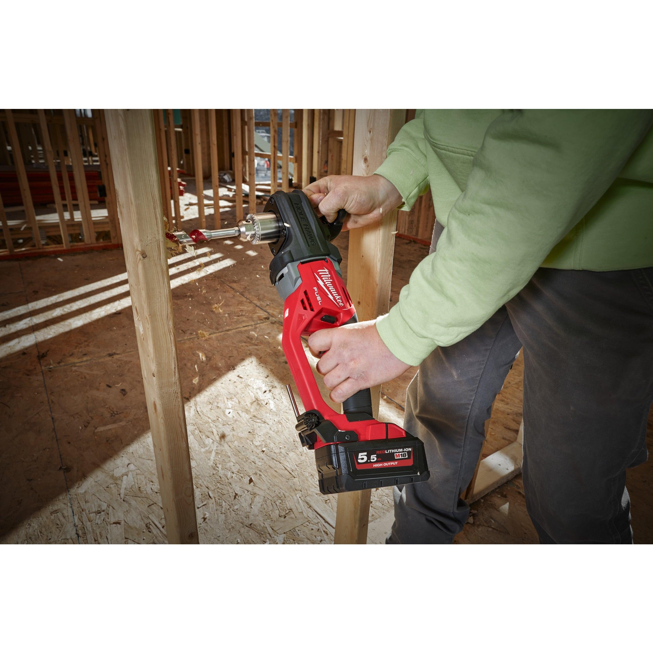 Mașină de găurit unghiulară M18 FUEL™ Milwaukee M18CRAD2-0X, cod 4933471641, fără acumulator, fără încărcător, cutie HD - BIG STORE (Dynamic Tools SRL)