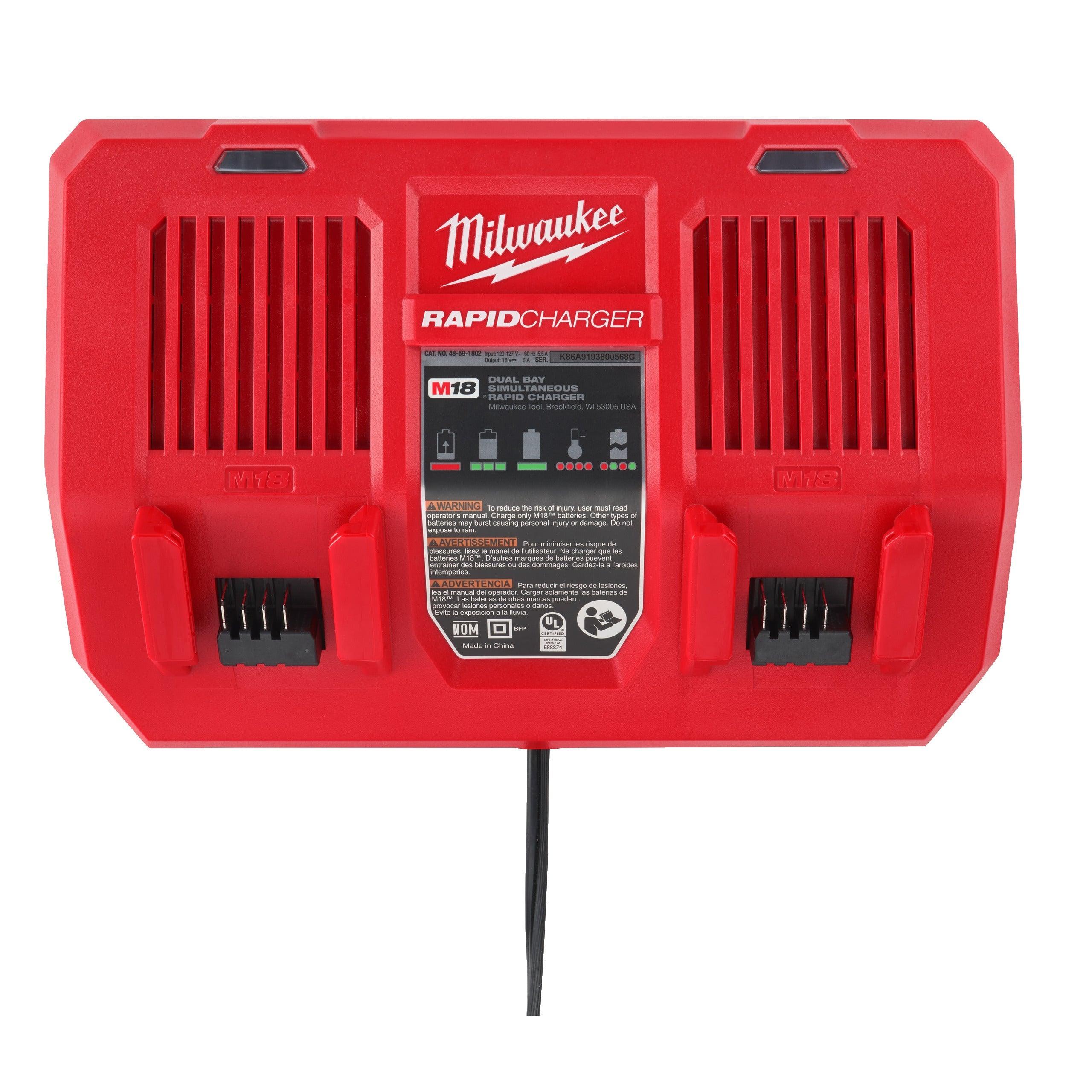 Încărcător dublu M18™ Milwaukee M18DFC, cod 4932472073 - BIG STORE (Dynamic Tools SRL)