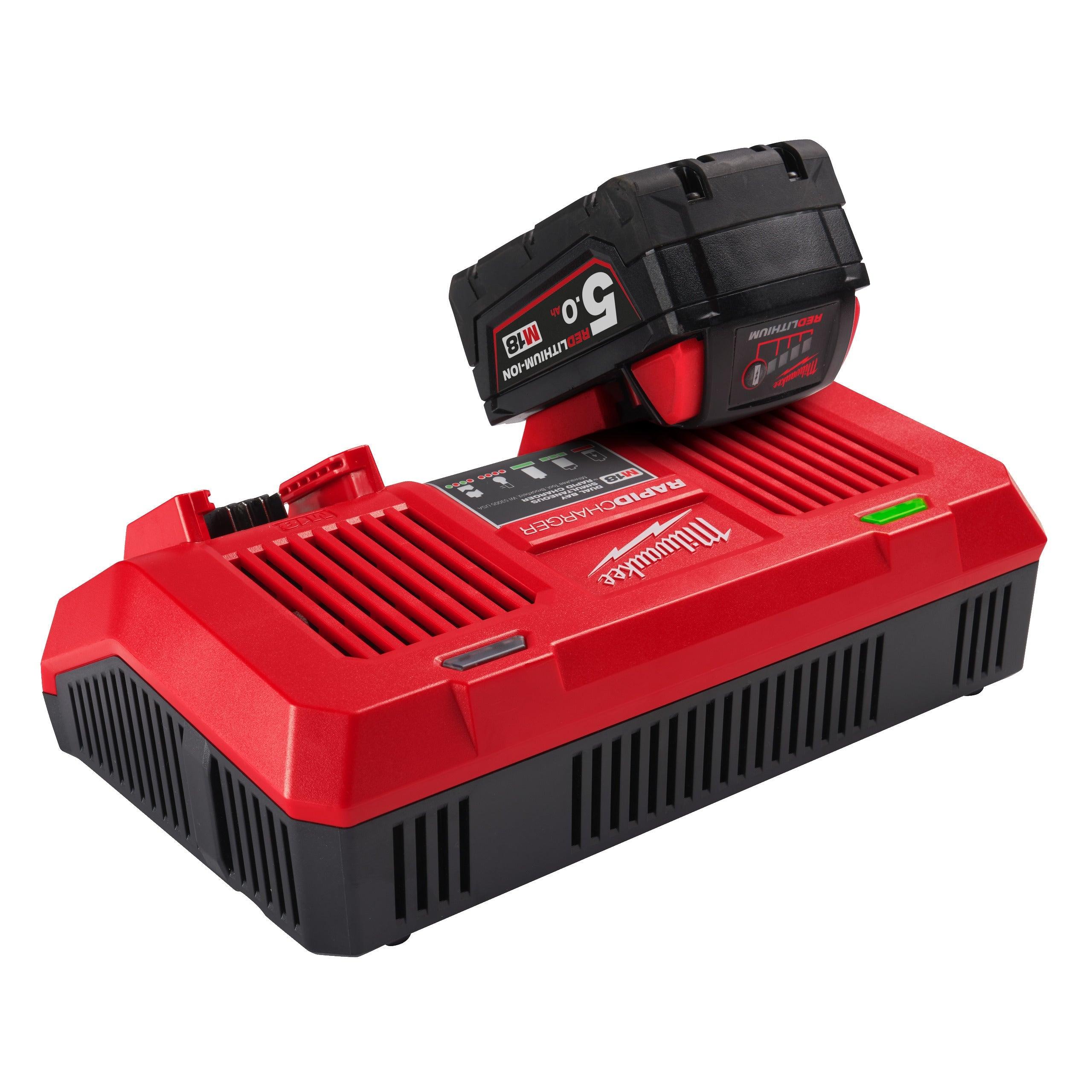 Încărcător dublu M18™ Milwaukee M18DFC, cod 4932472073 - BIG STORE (Dynamic Tools SRL)