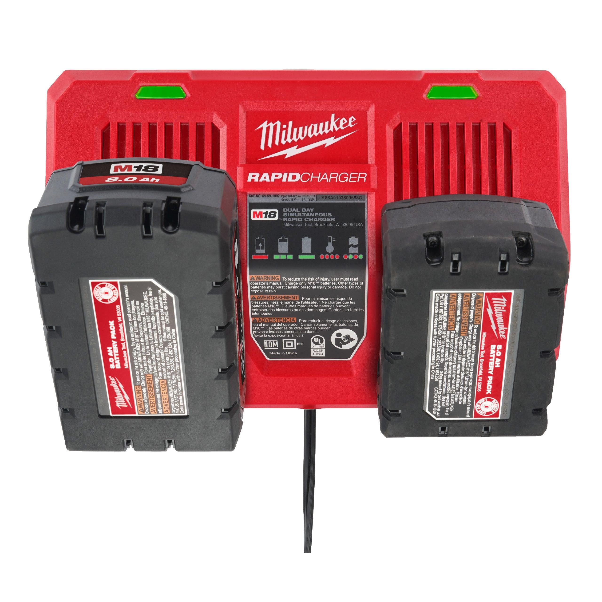 Încărcător dublu M18™ Milwaukee M18DFC, cod 4932472073 - BIG STORE (Dynamic Tools SRL)