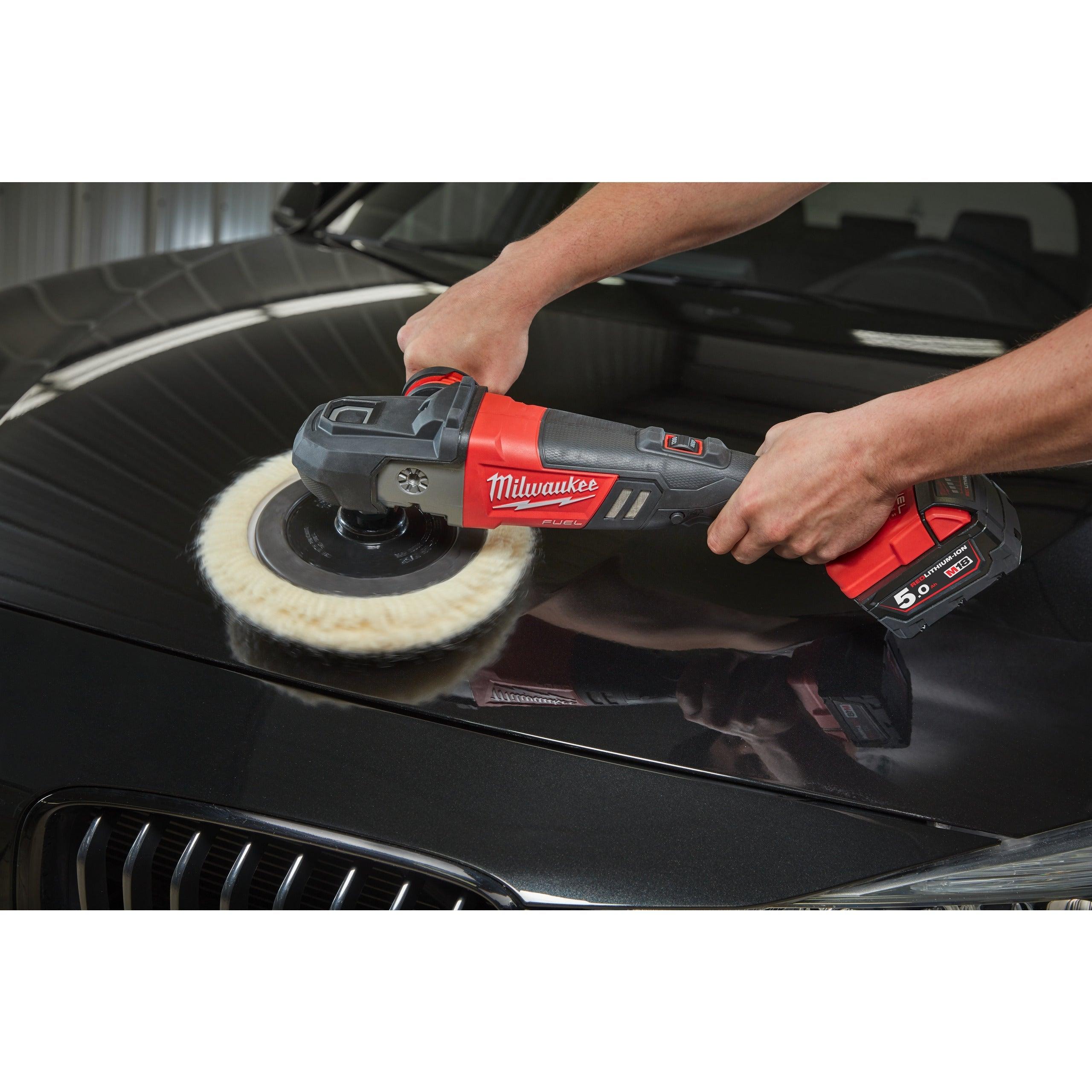 Mașină de polișat M18 FUEL™ Milwaukee M18FAP180-502X, cod 4933451550, 2 x M18 B5 acumulator, M12-18 FC încărcător, cutie HD - BIG STORE (Dynamic Tools SRL)