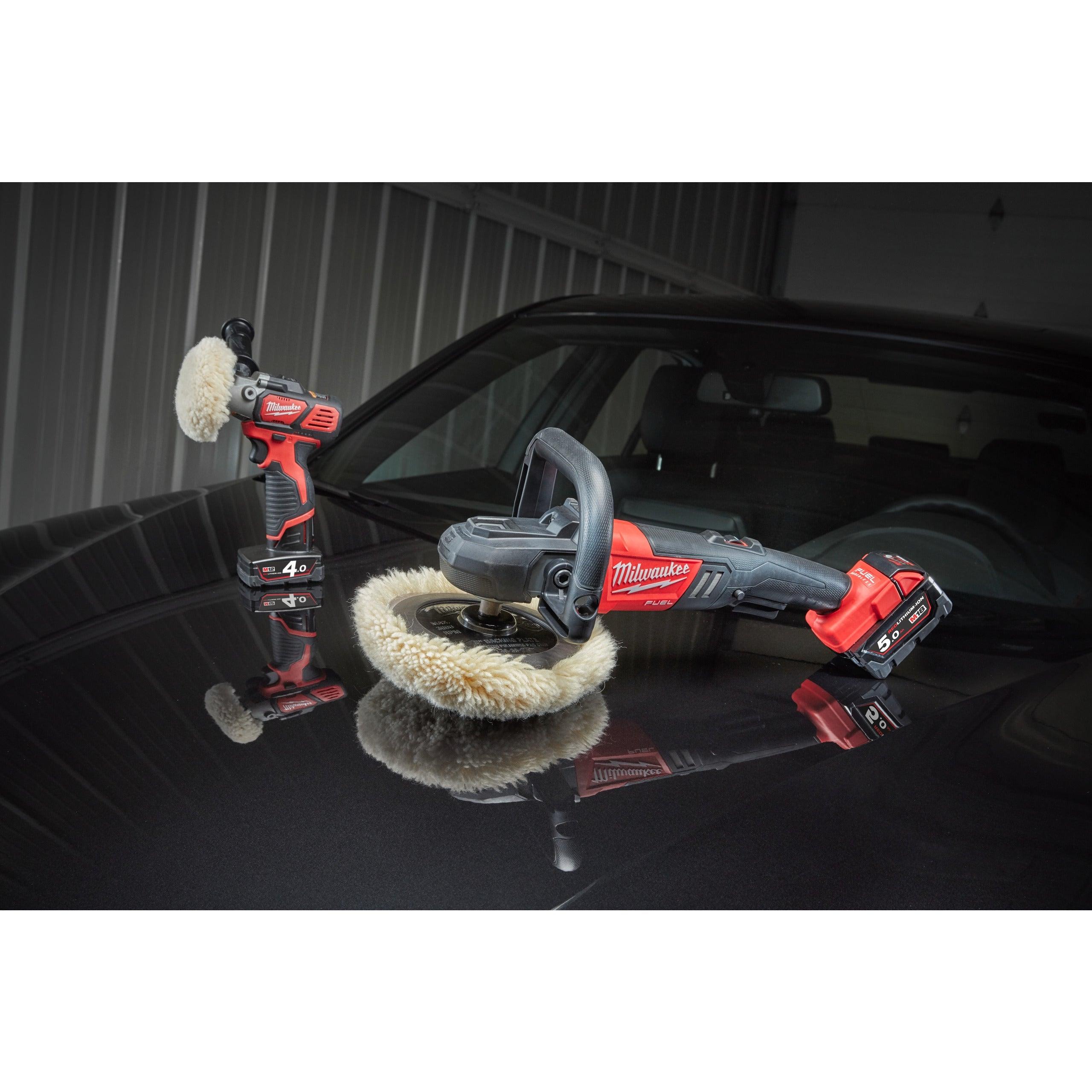Mașină de polișat M18 FUEL™ Milwaukee M18FAP180-502X, cod 4933451550, 2 x M18 B5 acumulator, M12-18 FC încărcător, cutie HD - BIG STORE (Dynamic Tools SRL)