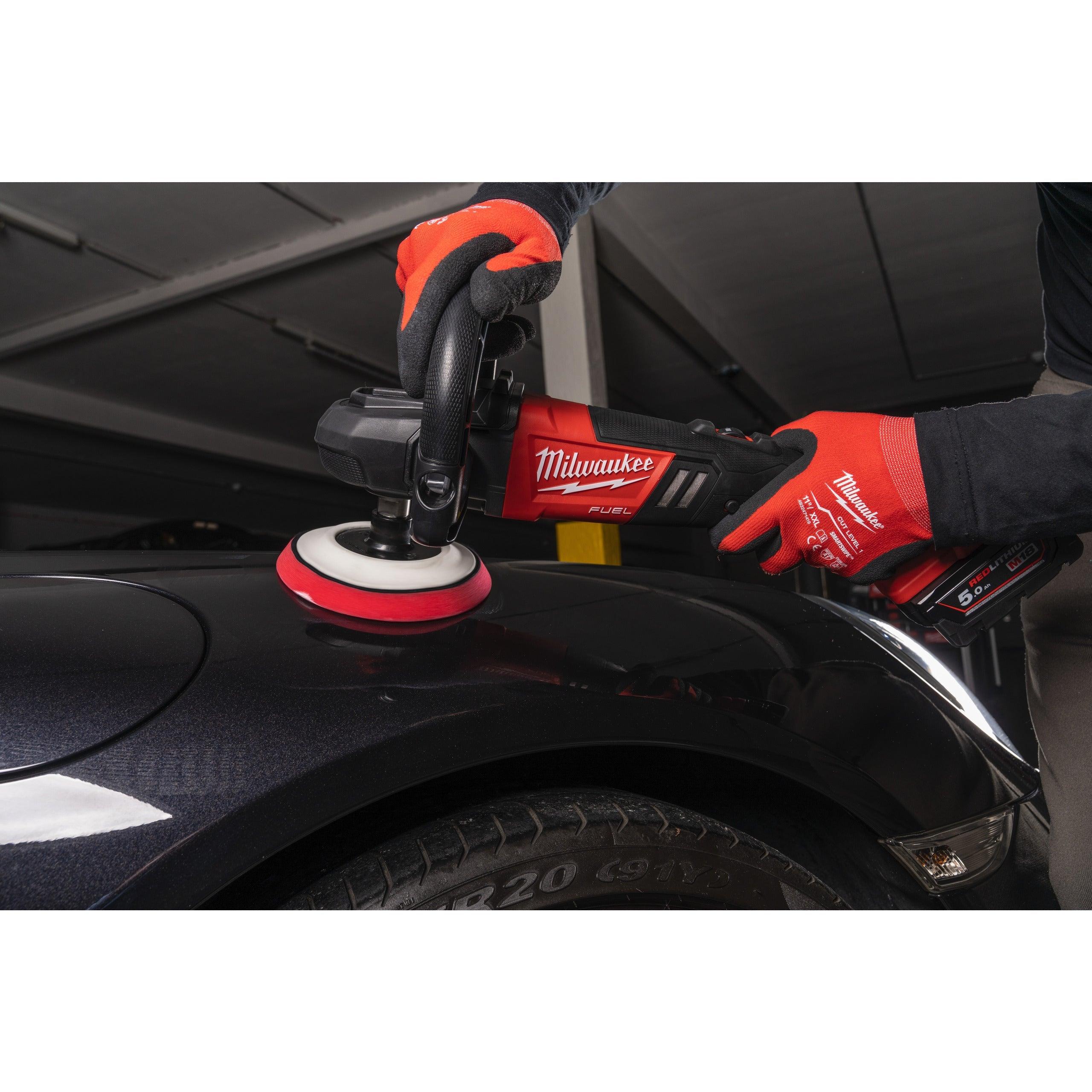 Mașină de polișat M18 FUEL™ Milwaukee M18FAP180-502X, cod 4933451550, 2 x M18 B5 acumulator, M12-18 FC încărcător, cutie HD - BIG STORE (Dynamic Tools SRL)