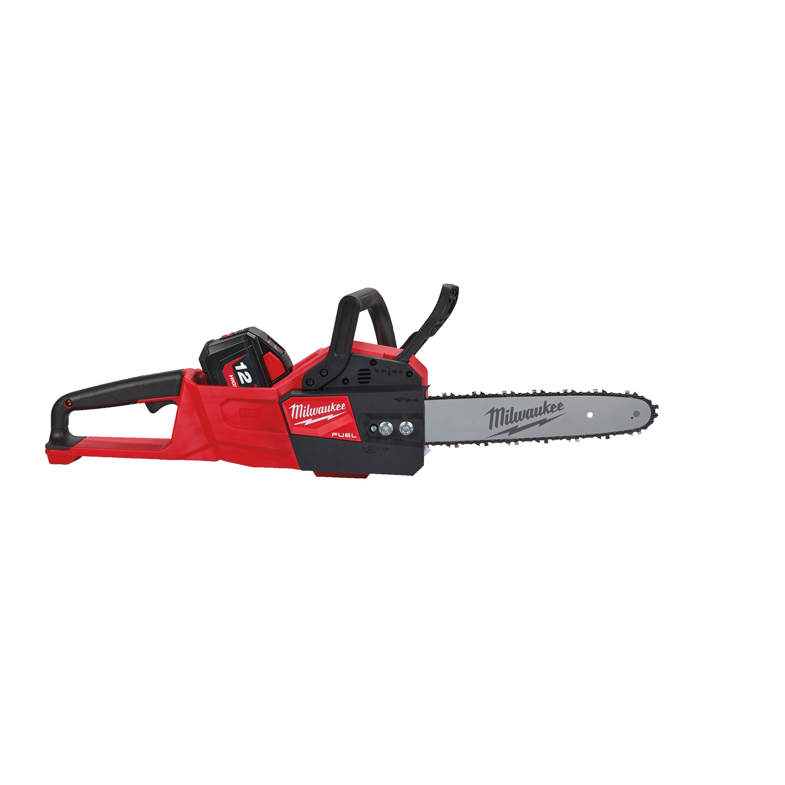 Fierăstrău cu lanț 30 cm M18 FUEL™ Milwaukee M18FCHSC-121, cod 4933471442, 1 x M18 HB12 acumulator, M12-18 FC încărcător, fără cutie - BIG STORE (Dynamic Tools SRL)