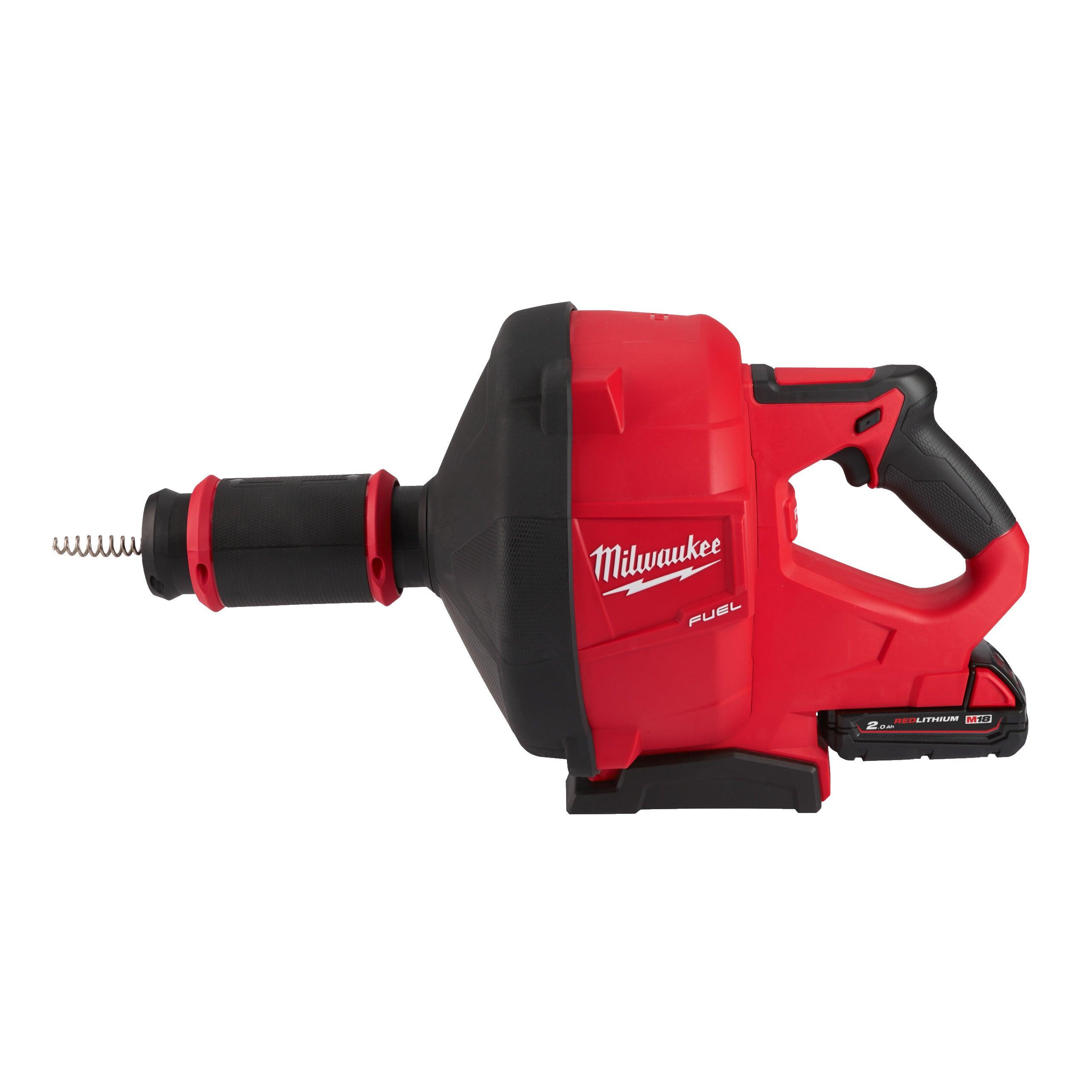 Mașină desfundat țevi M18 FUEL™ - alimentare 10 mm Milwaukee M18FDCPF10-201C, 1 x M18 B2 acumulator, M12-18 FC încărcător, găleată, cod 4933459685 - BIG STORE (Dynamic Tools SRL)