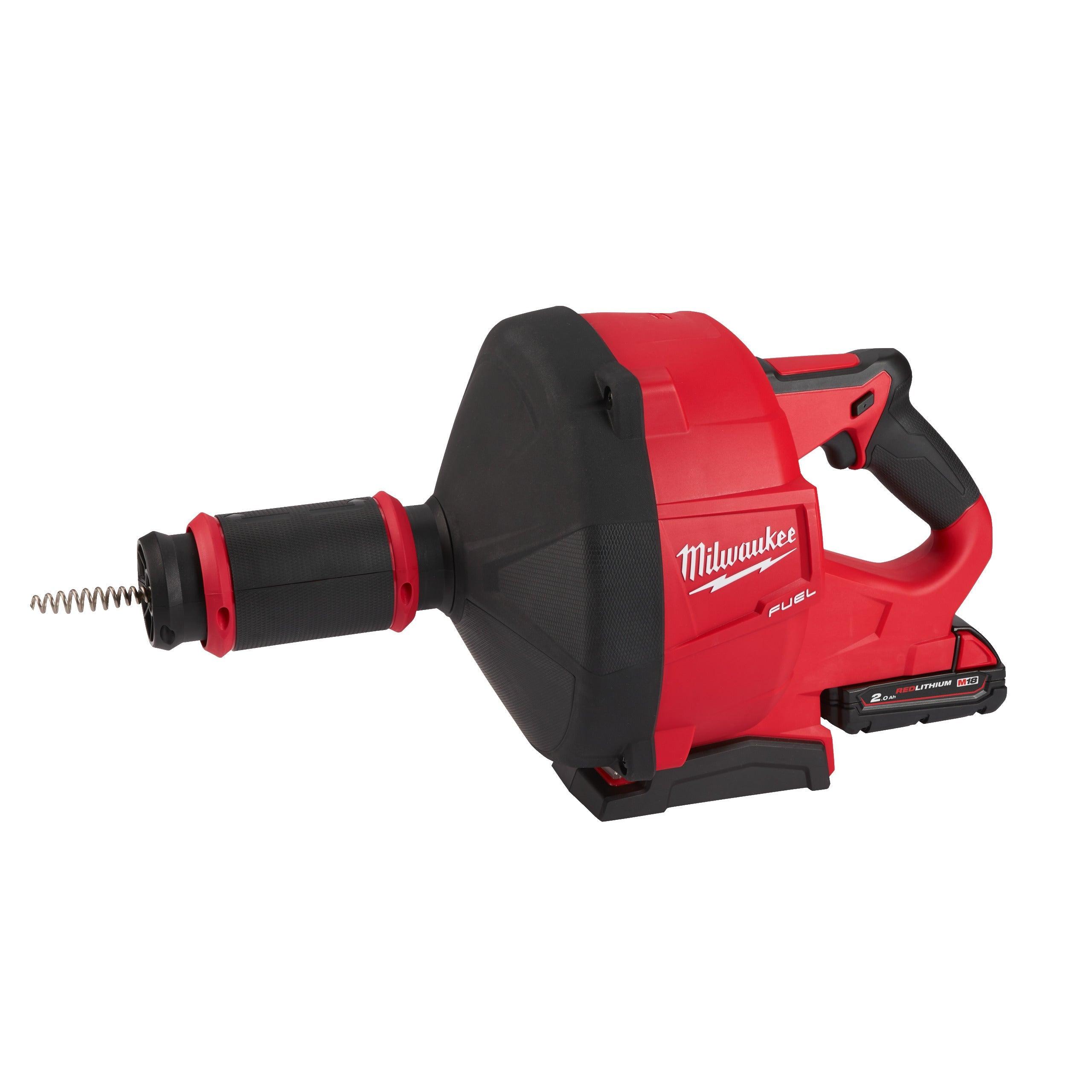 Mașină desfundat țevi M18 FUEL™ - alimentare 10 mm Milwaukee M18FDCPF10-201C, 1 x M18 B2 acumulator, M12-18 FC încărcător, găleată, cod 4933459685 - BIG STORE (Dynamic Tools SRL)