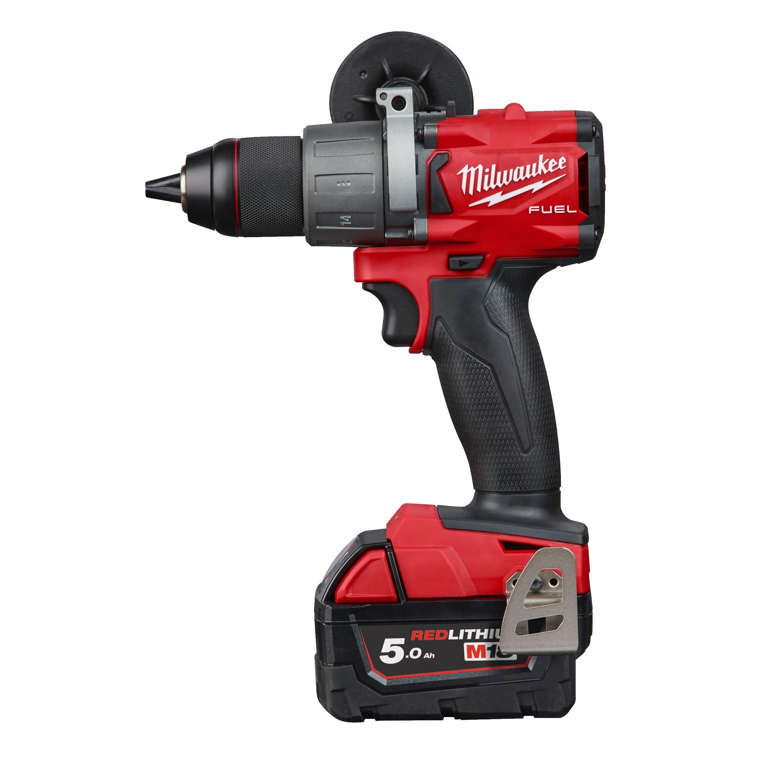 Mașină de găurit M18 Fuel™ Milwaukee M18FDD2-502X, cod 4933464267, 2 x M18 B5 acumulator, M12-18 FC încărcător, cutie HD - BIG STORE (Dynamic Tools SRL)