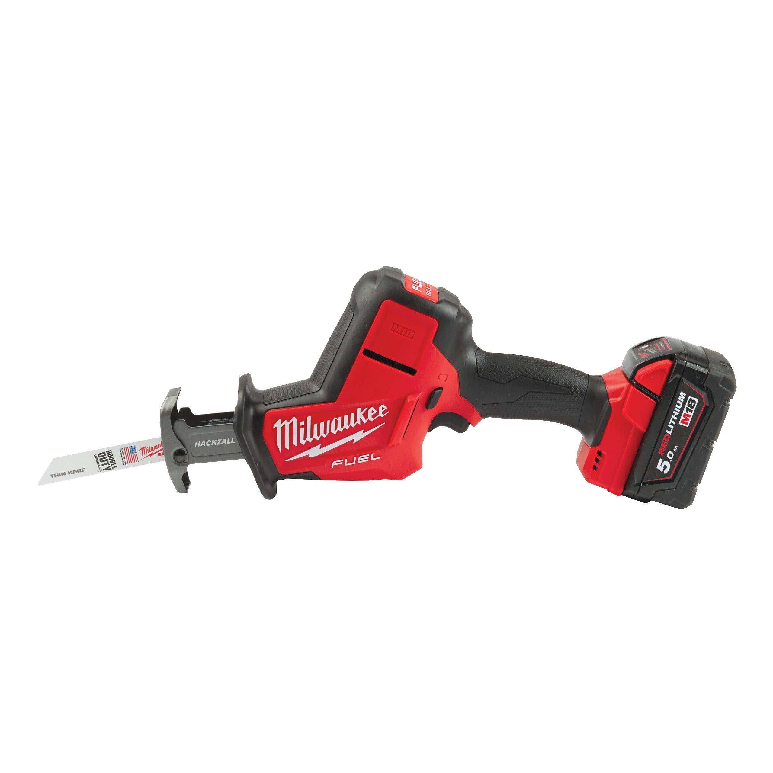 Fierăstrău sabie HACKZALL™ M18 FUEL™ Milwaukee M18FHZ-502X, cod 4933459885, 2 x M18 B5 acumulator, M12-18 FC încărcător, cutie HD - BIG STORE (Dynamic Tools SRL)