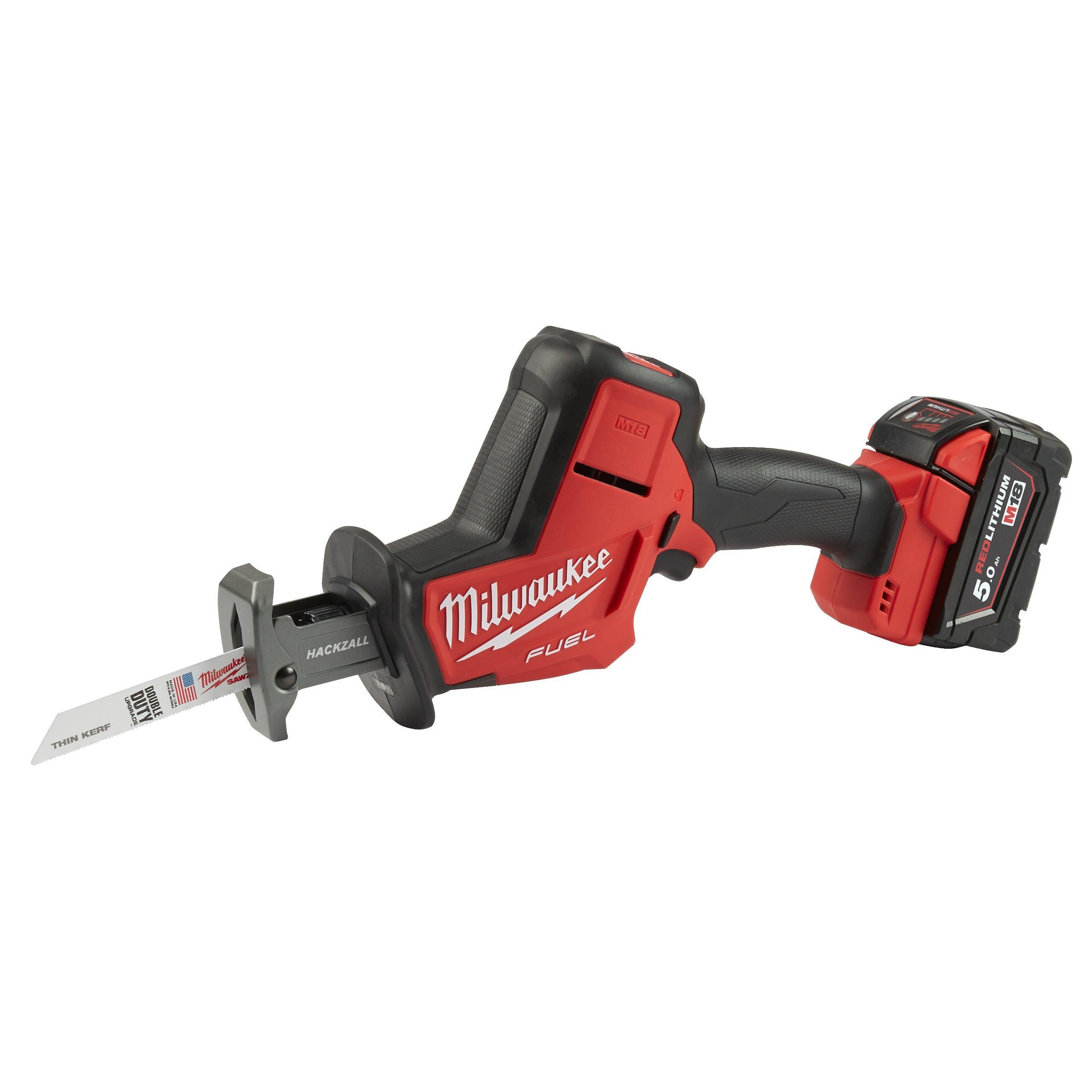 Fierăstrău sabie HACKZALL™ M18 FUEL™ Milwaukee M18FHZ-502X, cod 4933459885, 2 x M18 B5 acumulator, M12-18 FC încărcător, cutie HD - BIG STORE (Dynamic Tools SRL)