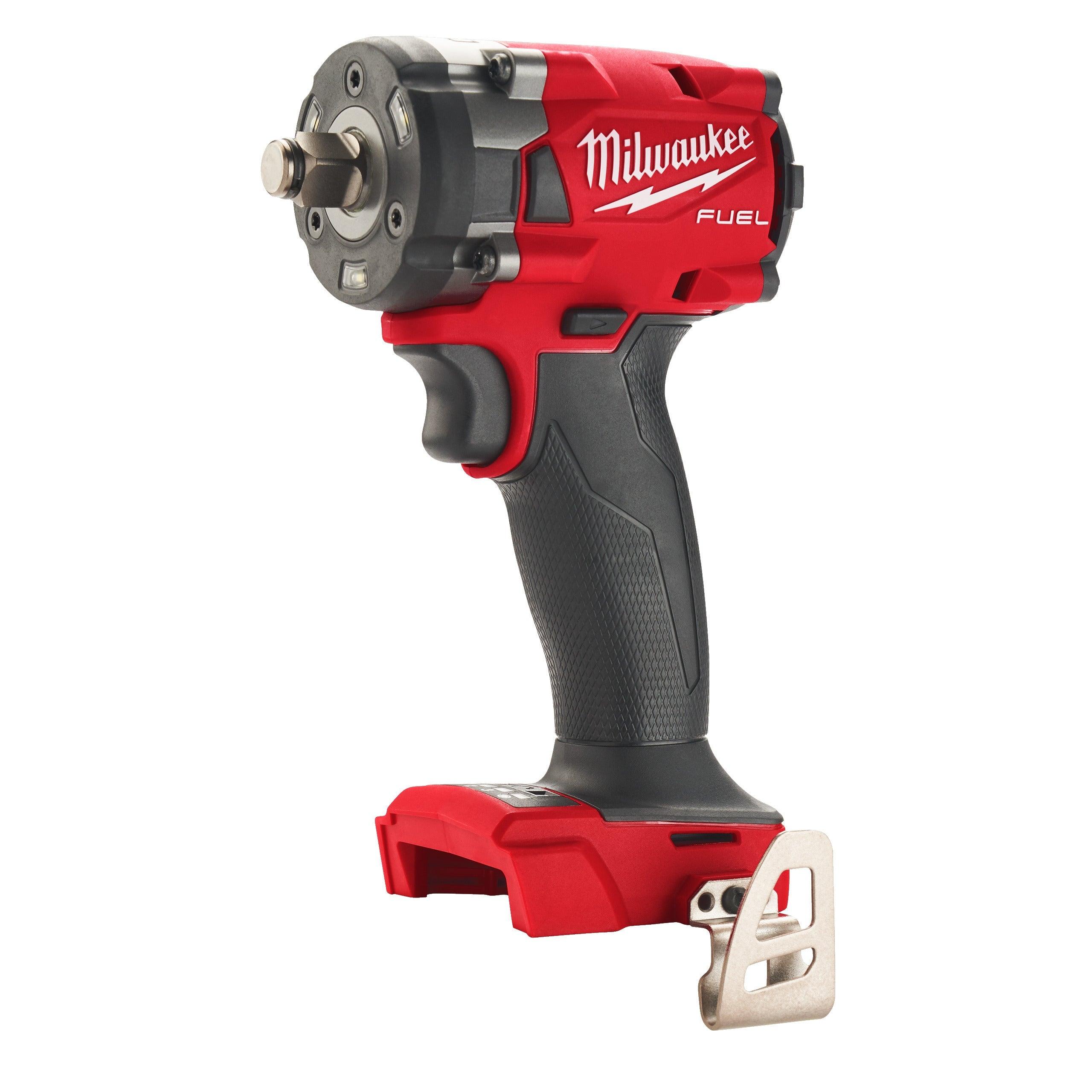 Cheie de impact Milwaukee 1/2″ 339Nm 18V M18FIW2F12-0X, M18 FUEL™ compactă cu inel de fixare, cod 4933478443, fără acumulator, fără încărcător, cutie HD - BIG STORE (Dynamic Tools SRL)