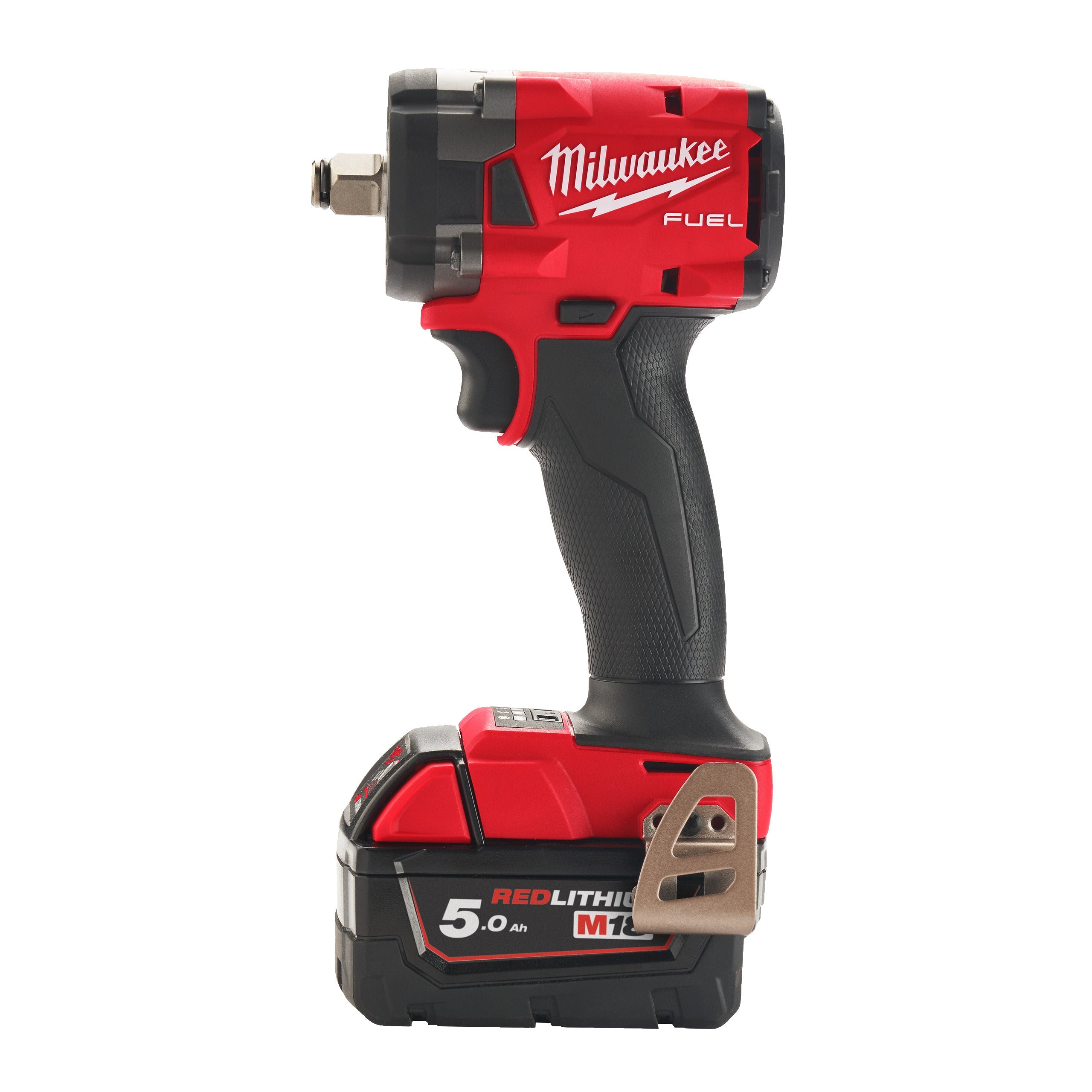 Cheie de impact Milwaukee 1/2″ 339Nm 18V M18FIW2F12-502X, M18 FUEL™ compactă cu inel de fixare, cod 4933478444, 2 x M18 B5 acumulator, M12-18 FC încărcător, cutie HD - BIG STORE (Dynamic Tools SRL)