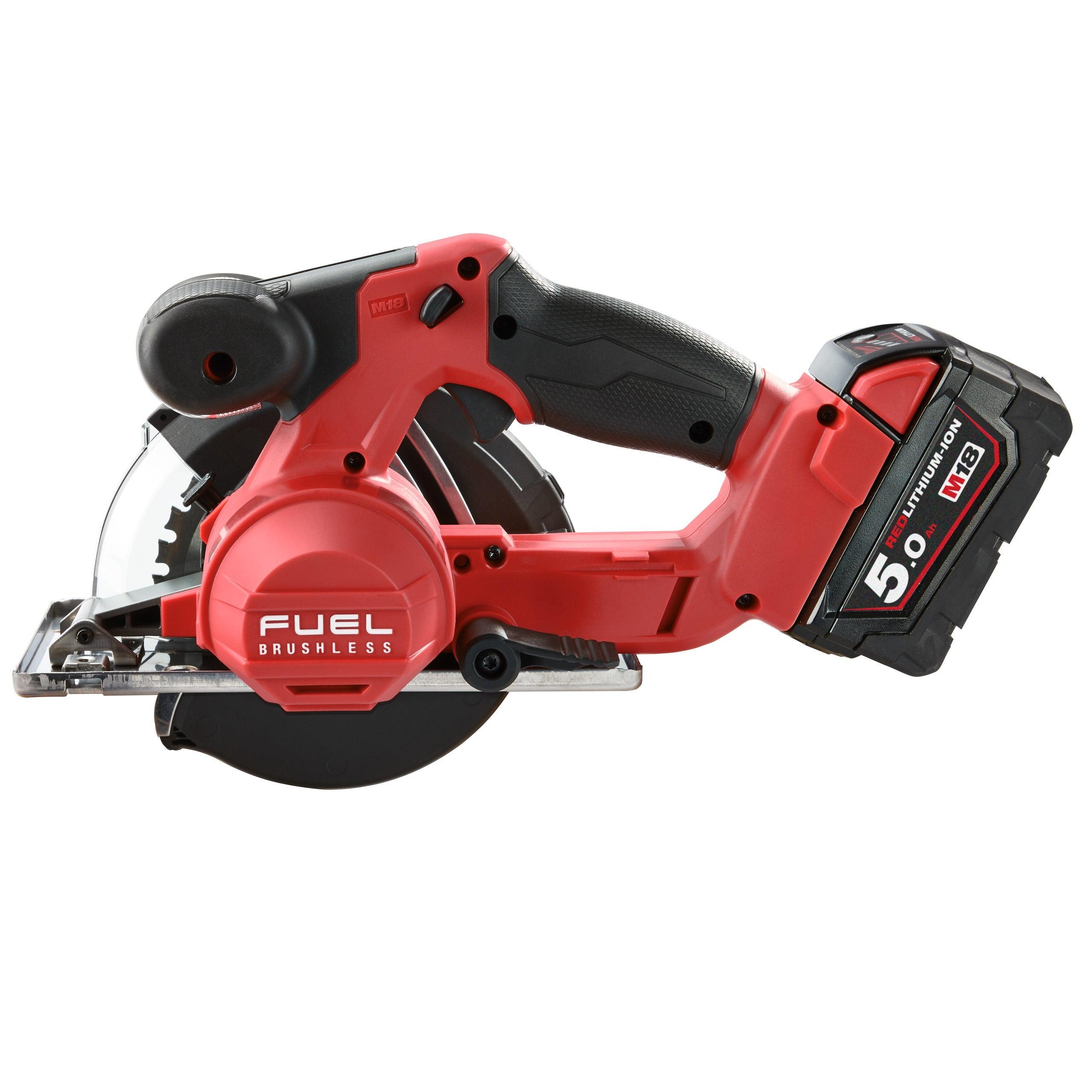 Fierăstrău pentru debitat metal M18 FUEL™ Milwaukee M18FMCS-502X, cod 4933459193, 2 x M18 B5 acumulator, M12-18 FC încărcător, cutie HD - BIG STORE (Dynamic Tools SRL)