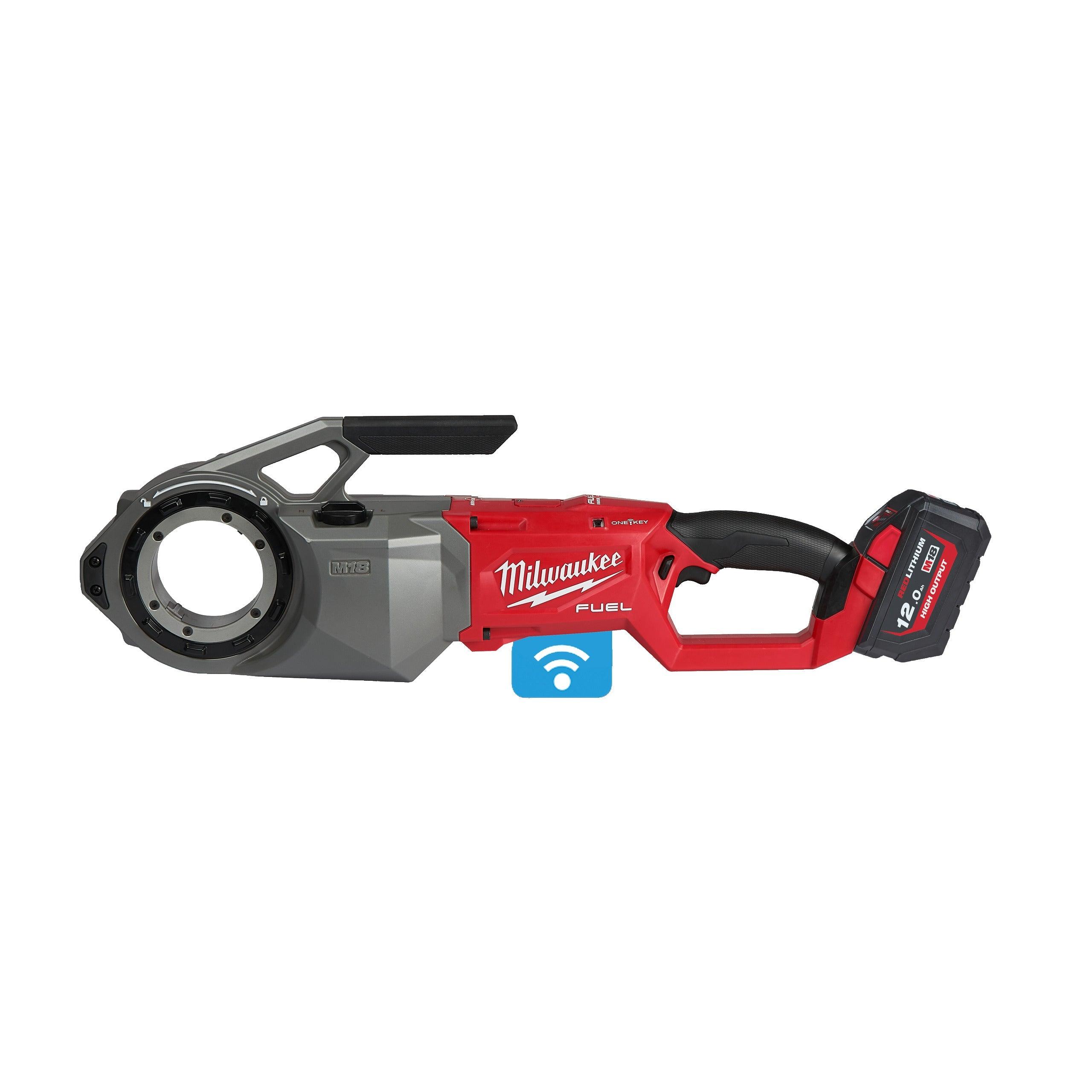 Dispozitiv de filetat țevi M18 FUEL™ de 2″ cu ONE-KEY™ Milwaukee M18FPT2-121C, cod 4933478597, 1 x M18 HB12 acumulator, M12-18 FC încărcător, cutie plastic - BIG STORE (Dynamic Tools SRL)