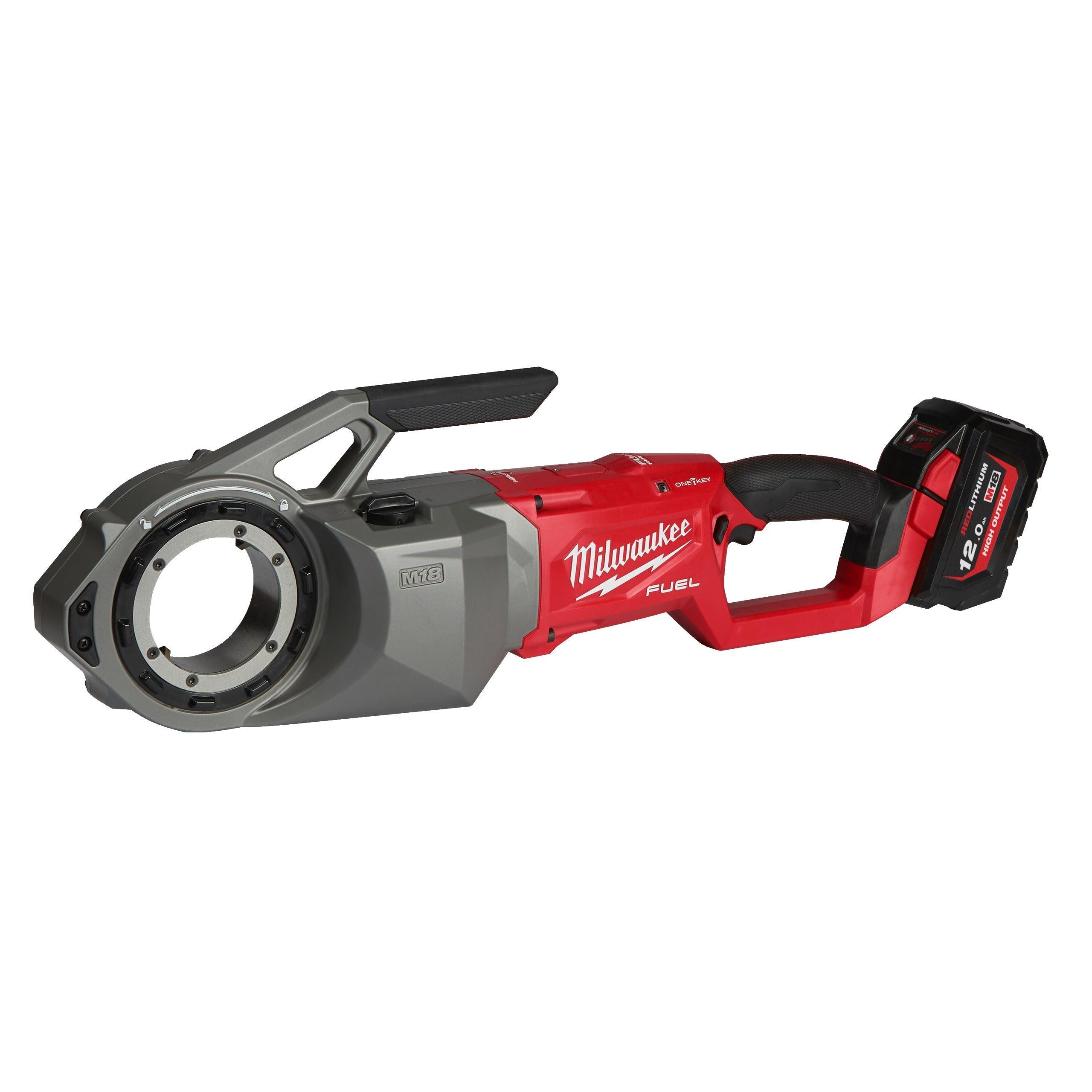 Dispozitiv de filetat țevi M18 FUEL™ de 2″ cu ONE-KEY™ Milwaukee M18FPT2-121C, cod 4933478597, 1 x M18 HB12 acumulator, M12-18 FC încărcător, cutie plastic - BIG STORE (Dynamic Tools SRL)