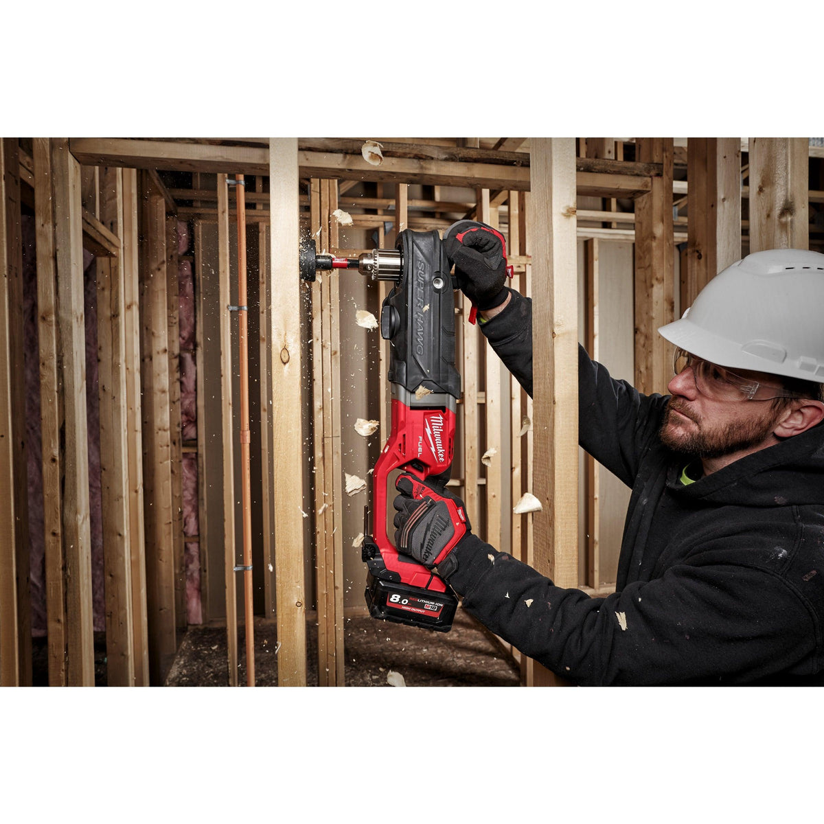 Mașină de găurit la unghi cu 2 viteze SUPER HAWG® M18 FUEL™ Milwaukee M18FRAD2-0, cod 4933471207, fără acumulator, fără încărcător, fără cutie - BIG STORE (Dynamic Tools SRL)