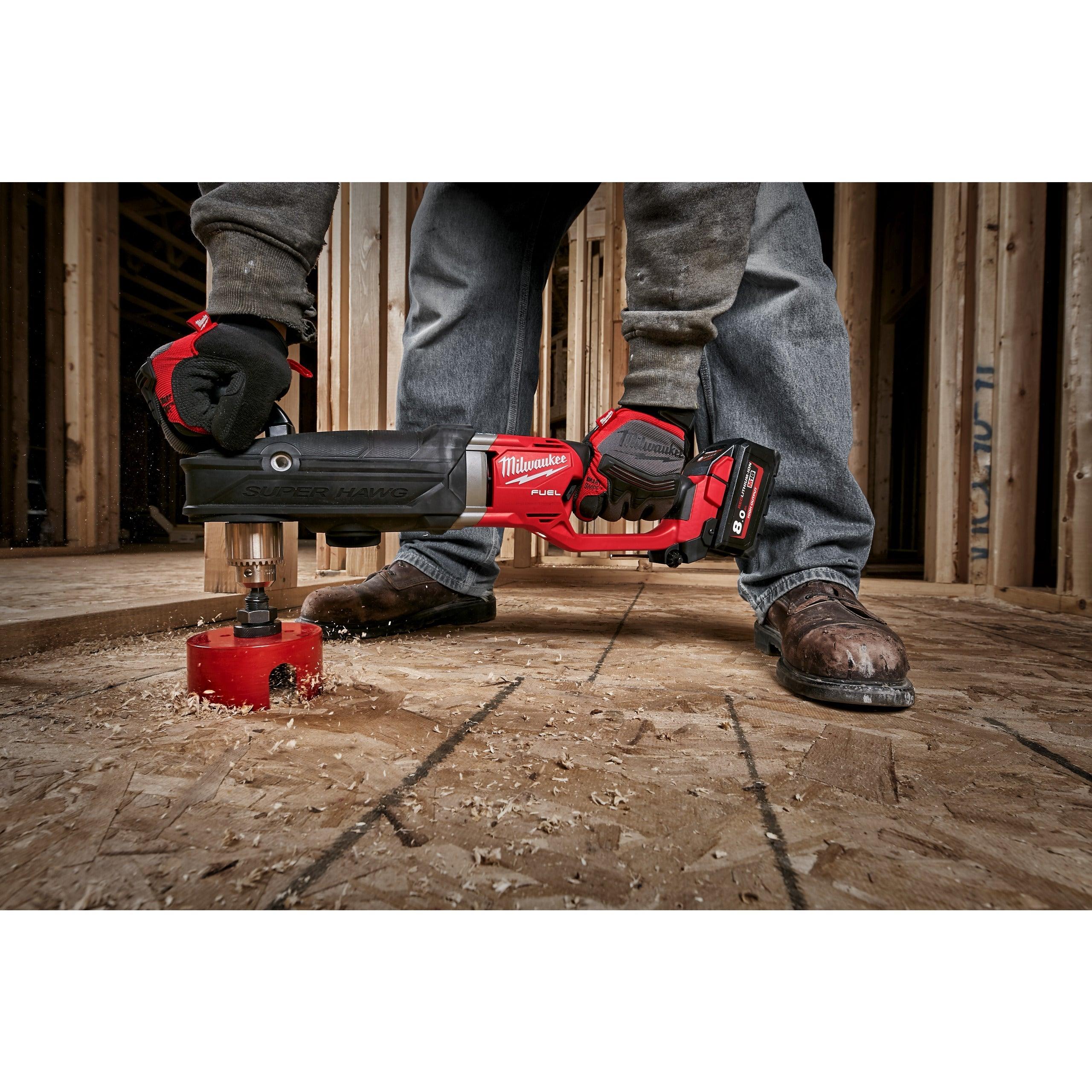 Mașină de găurit la unghi cu 2 viteze SUPER HAWG® M18 FUEL™ Milwaukee M18FRAD2-0, cod 4933471207, fără acumulator, fără încărcător, fără cutie - BIG STORE (Dynamic Tools SRL)