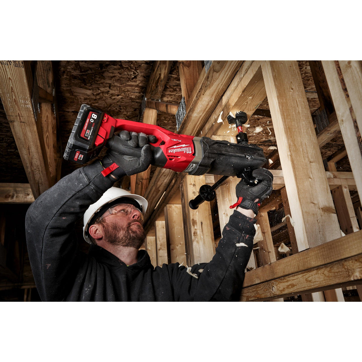 Mașină de găurit la unghi cu 2 viteze SUPER HAWG® M18 FUEL™ Milwaukee M18FRAD2-0, cod 4933471207, fără acumulator, fără încărcător, fără cutie - BIG STORE (Dynamic Tools SRL)