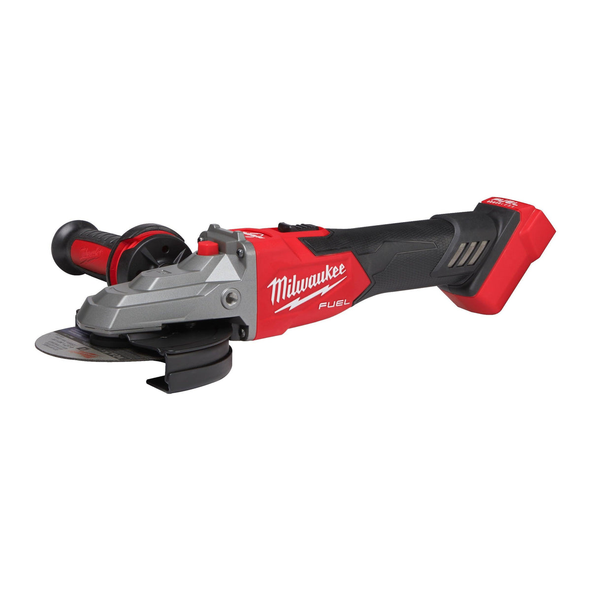 Polizor unghiular 125 mm cu cap plat, frânare și comutator culisant M18 FUEL™ Milwaukee M18FSAGF125XB-0X, cod 4933478438, fără acumulator, fără încărcător, cutie HD - BIG STORE (Dynamic Tools SRL)