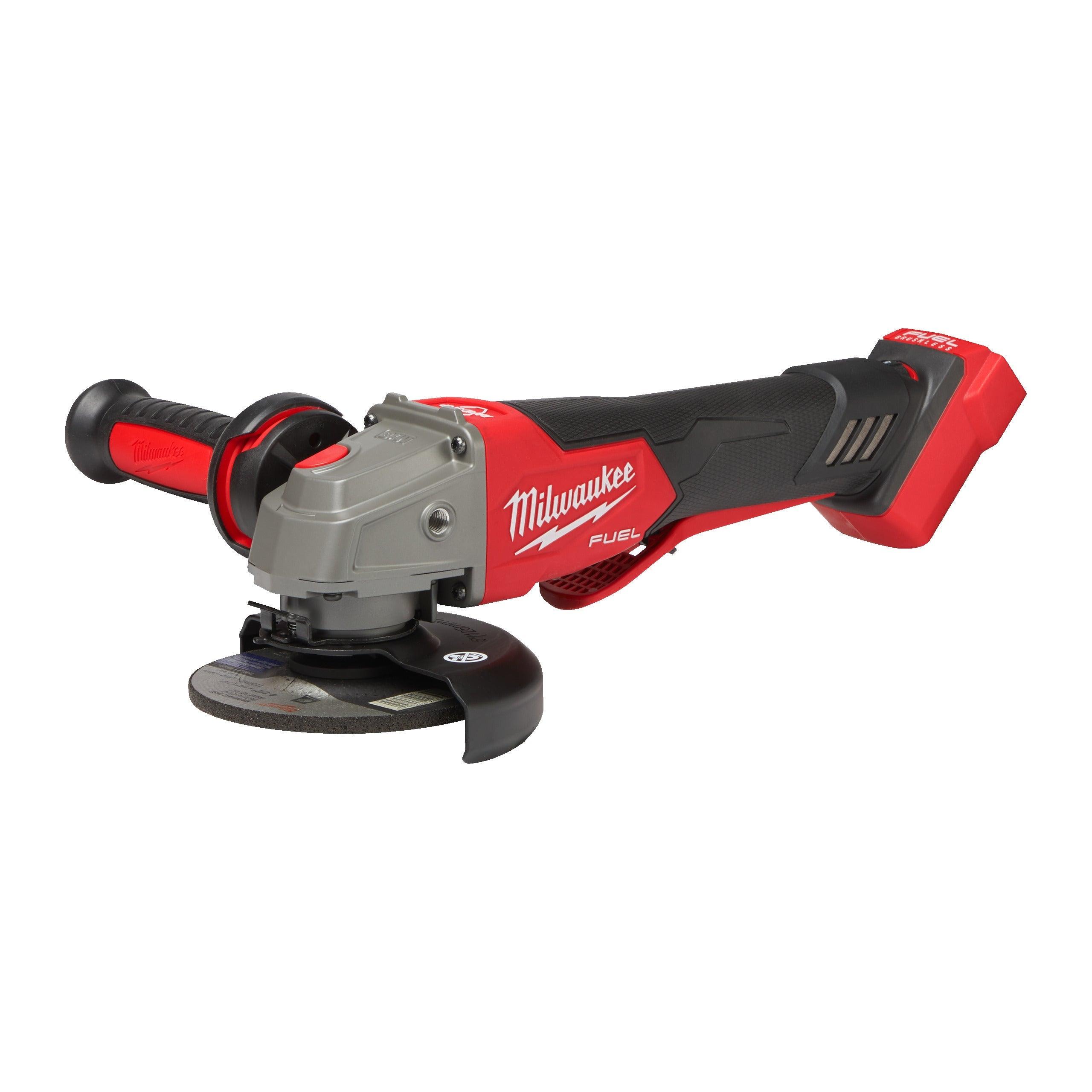Polizor unghiular 115 mm cu turație variabilă, frânare și comutator tip clapetă M18 FUEL™ Milwaukee M18FSAGV115XPDB-0, cod 4933478774, fără acumulator, fără încărcător, fără cutie - BIG STORE (Dynamic Tools SRL)