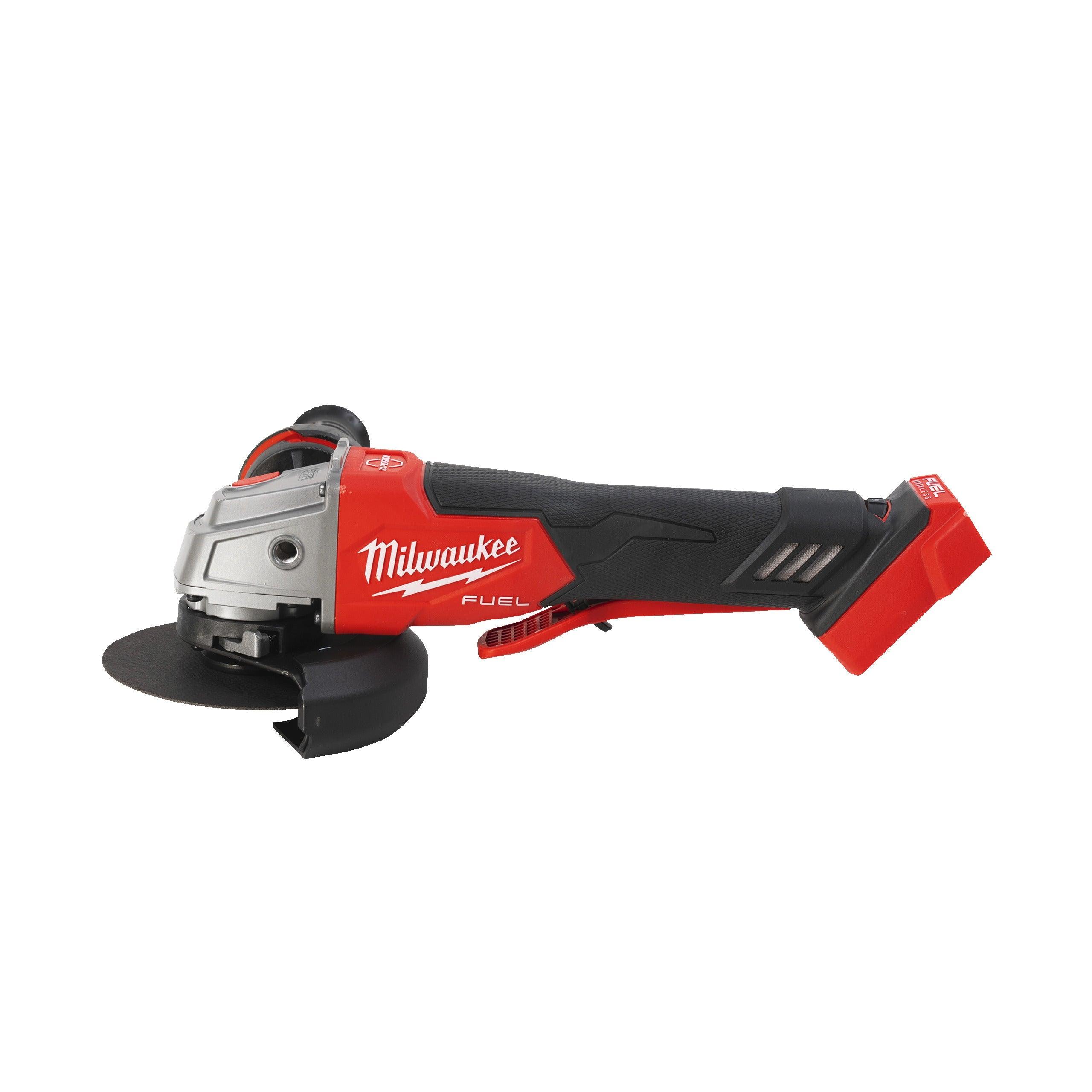 Polizor unghiular 115 mm cu turație variabilă, frânare și comutator tip clapetă M18 FUEL™ Milwaukee M18FSAGV115XPDB-0X, cod 4933478773, fără acumulator, fără încărcător, cutie HD - BIG STORE (Dynamic Tools SRL)
