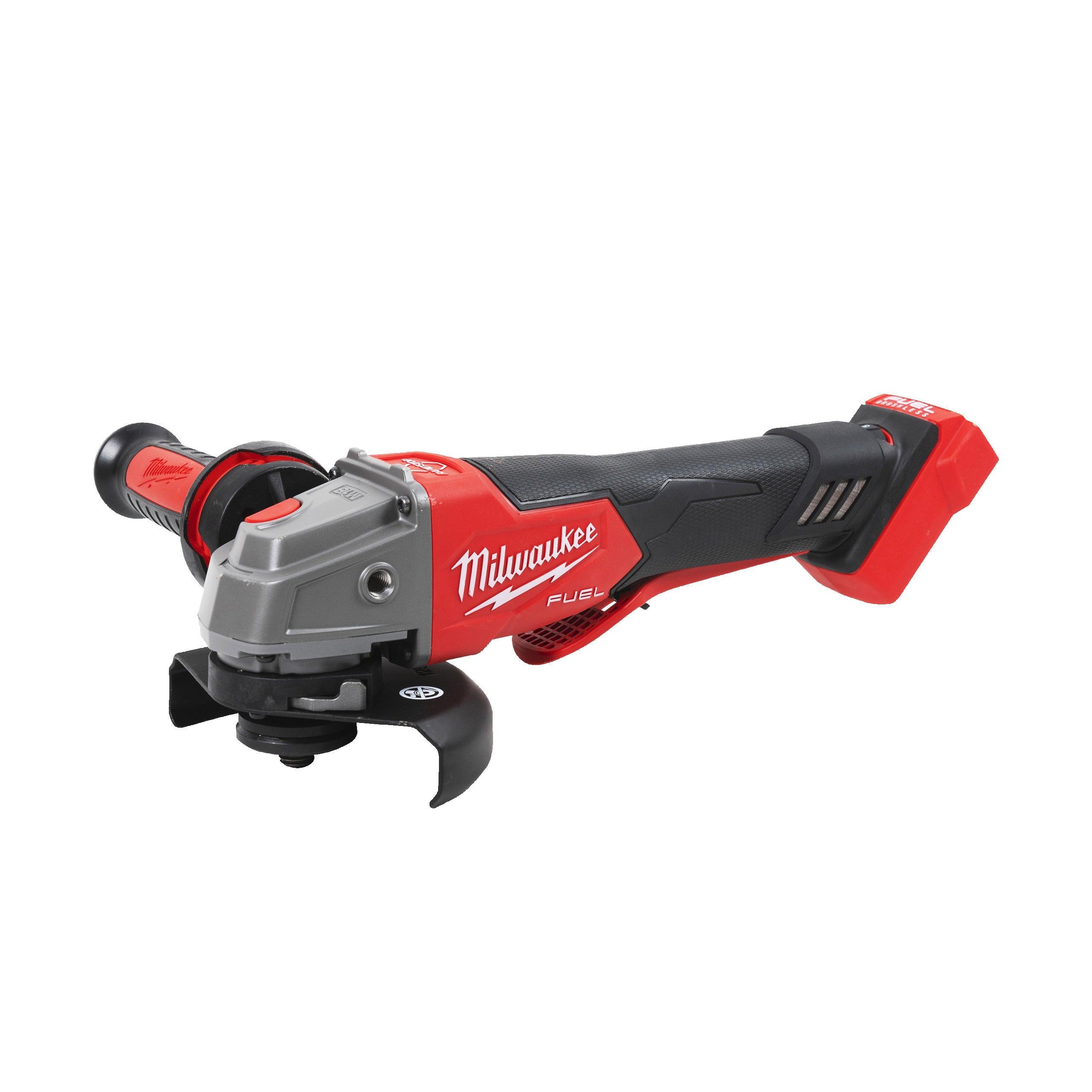 Polizor unghiular 115 mm cu turație variabilă, frânare și comutator tip clapetă M18 FUEL™ Milwaukee M18FSAGV115XPDB-0X, cod 4933478773, fără acumulator, fără încărcător, cutie HD - BIG STORE (Dynamic Tools SRL)