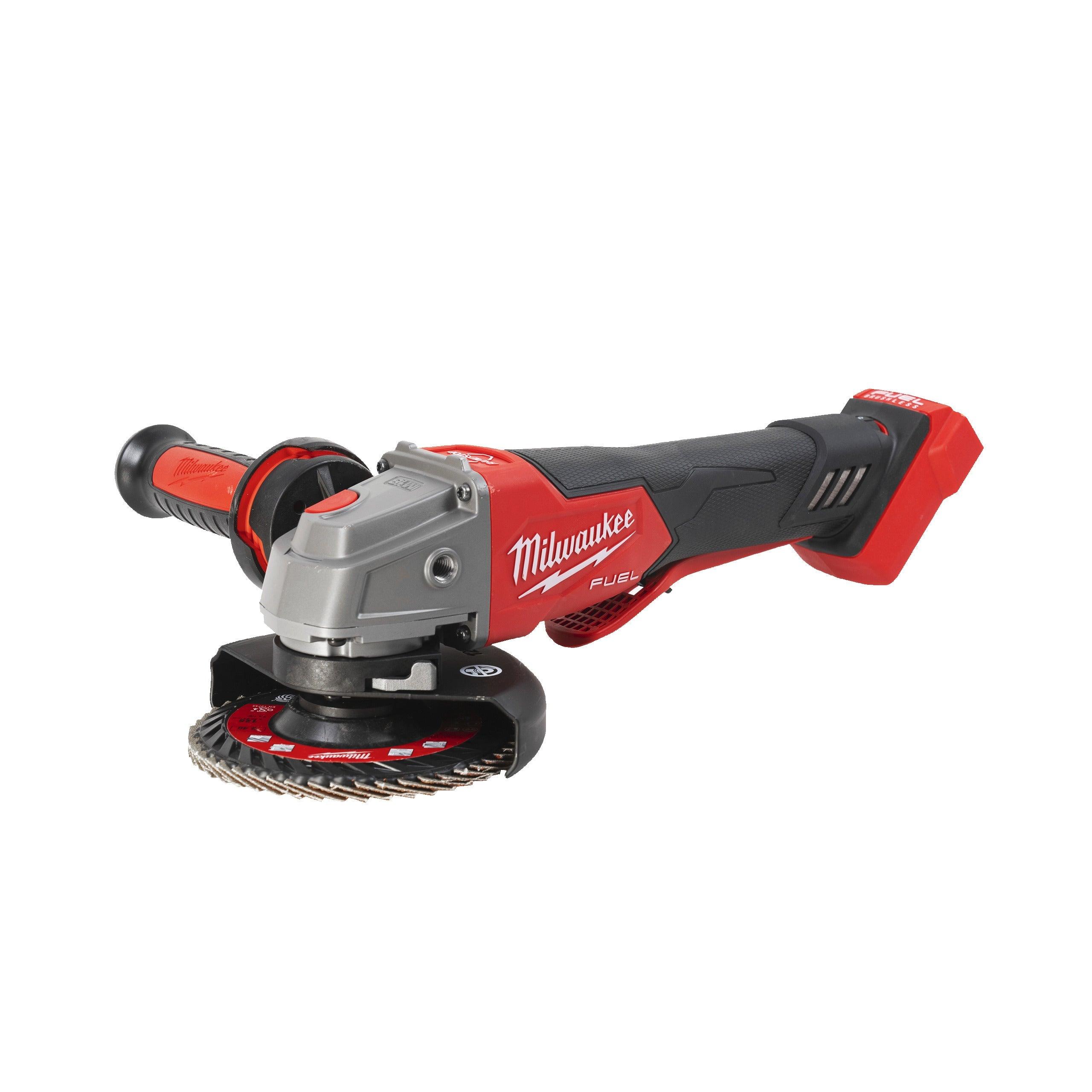 Polizor unghiular 125 mm cu turație variabilă, frânare și comutator tip clapetă M18 FUEL™ Milwaukee M18FSAGV125XPDB-0X, cod 4933478437, fără acumulator, fără încărcător, cutie HD - BIG STORE (Dynamic Tools SRL)