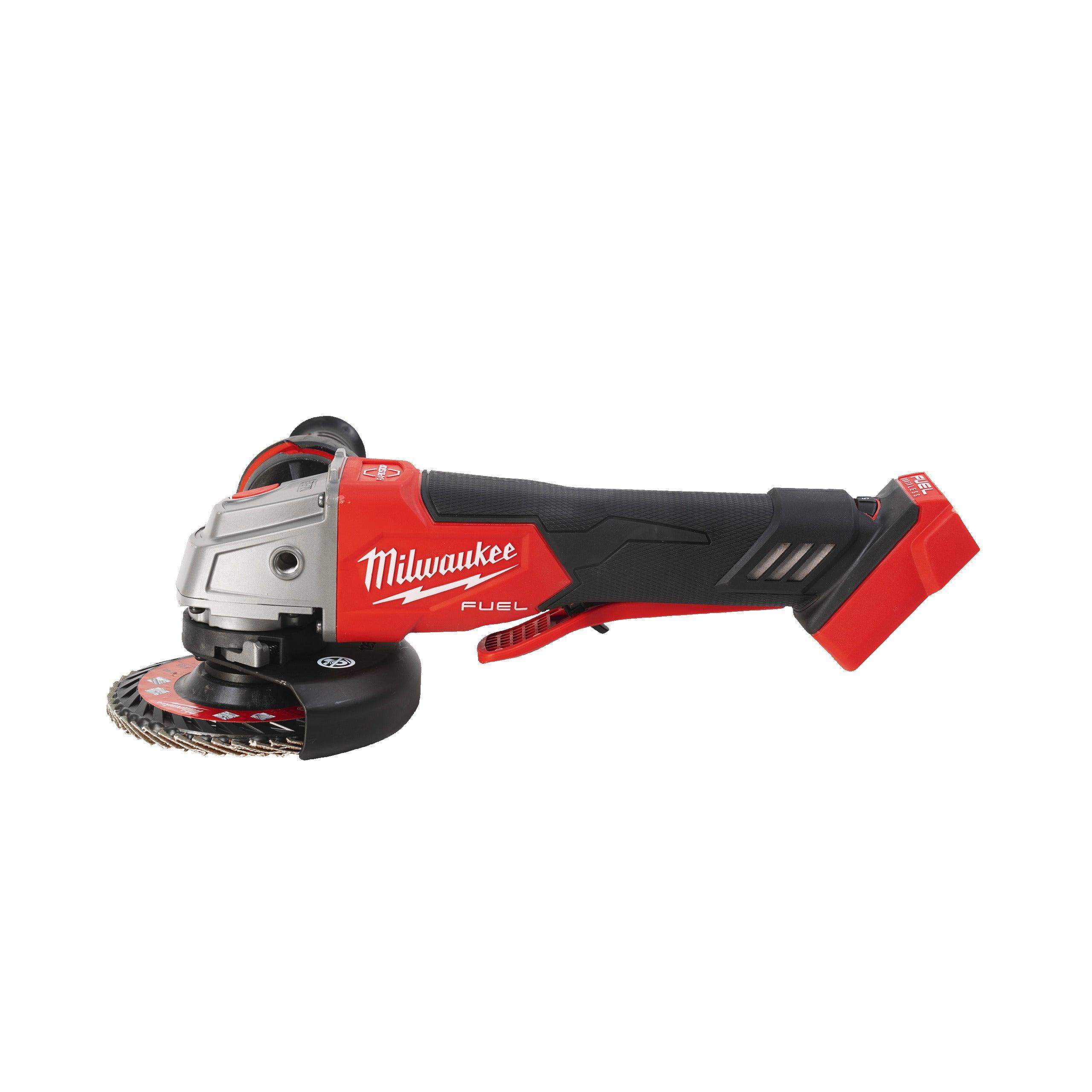 Polizor unghiular 125 mm cu turație variabilă, frânare și comutator tip clapetă M18 FUEL™ Milwaukee M18FSAGV125XPDB-0X, cod 4933478437, fără acumulator, fără încărcător, cutie HD - BIG STORE (Dynamic Tools SRL)