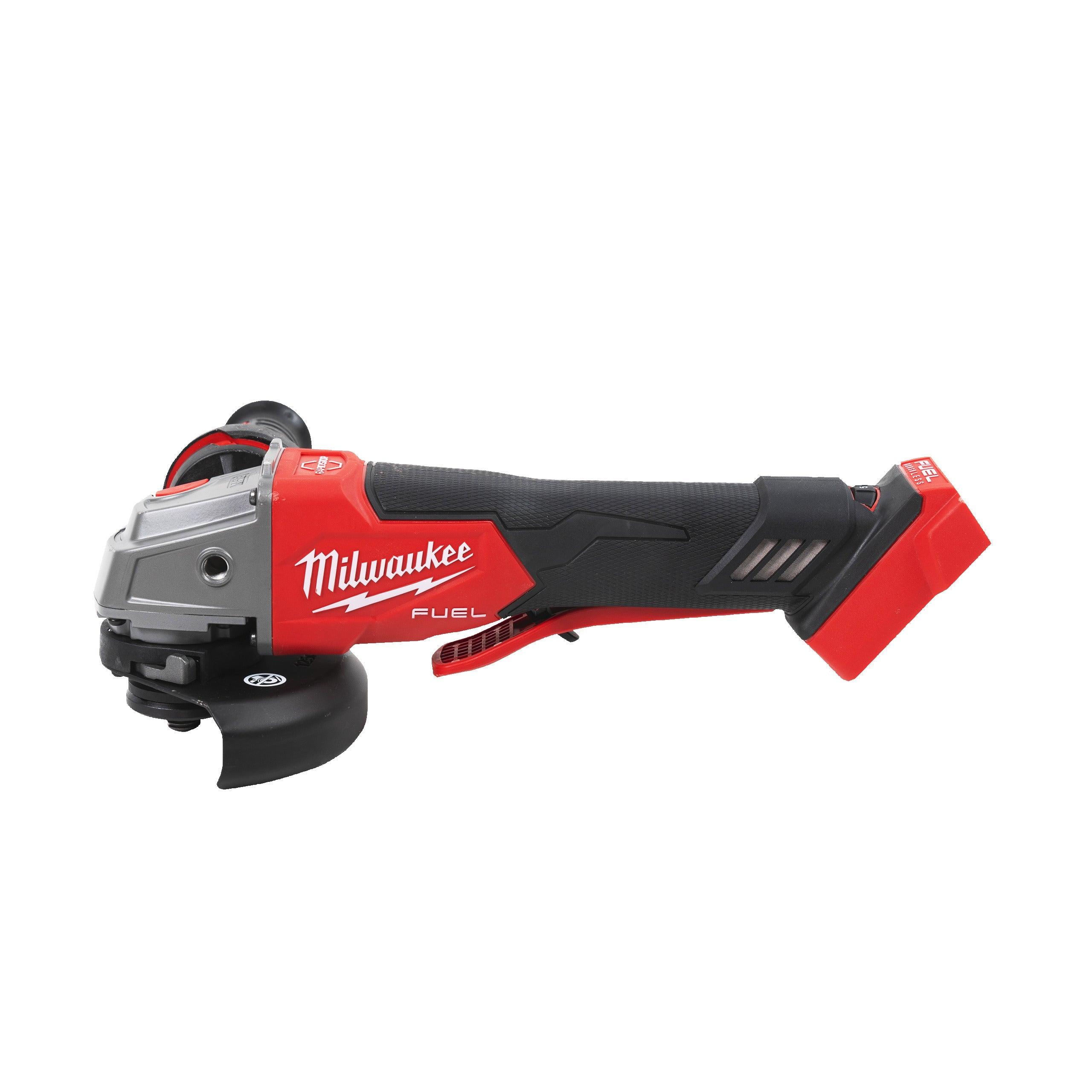 Polizor unghiular 125 mm cu turație variabilă, frânare și comutator tip clapetă M18 FUEL™ Milwaukee M18FSAGV125XPDB-0X, cod 4933478437, fără acumulator, fără încărcător, cutie HD - BIG STORE (Dynamic Tools SRL)