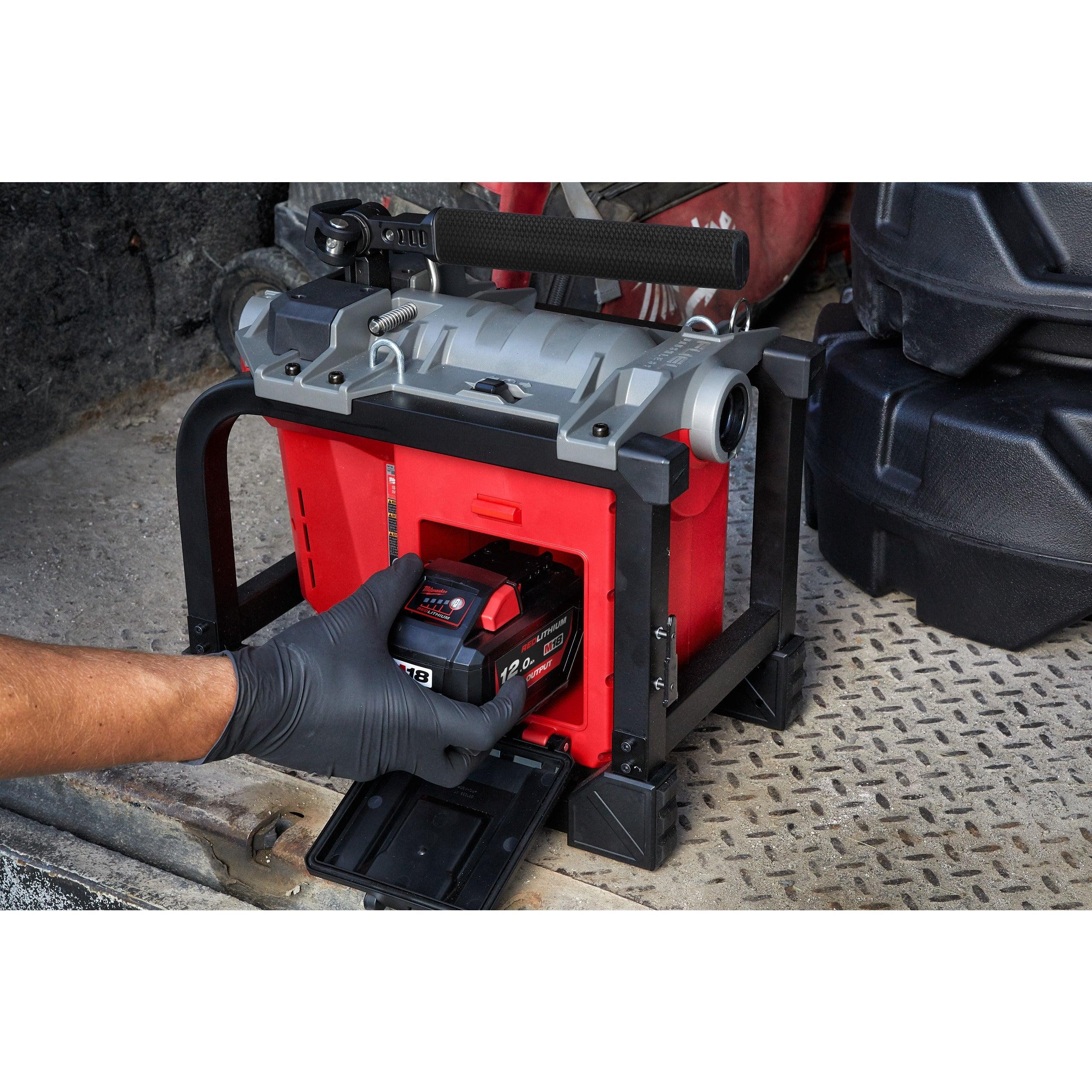 Mașină de desfundat canalizări modulară M18 FUEL™ Milwaukee M18FSSM-121, cod 4933471410, 1 x M18 HB12 acumulator, M12-18 FC încărcător, fără cutie - BIG STORE (Dynamic Tools SRL)