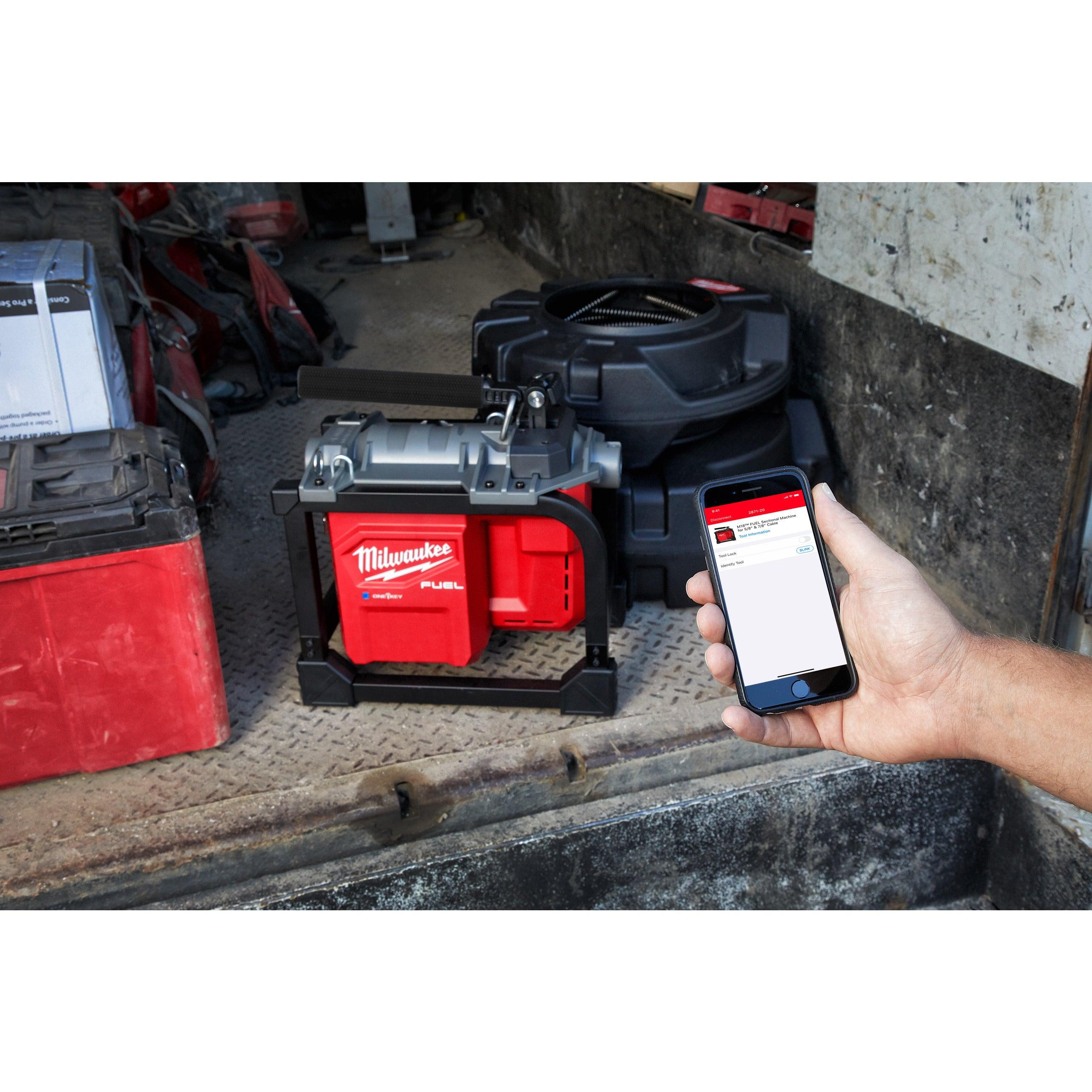 Mașină de desfundat canalizări modulară M18 FUEL™ Milwaukee M18FSSM-121, cod 4933471410, 1 x M18 HB12 acumulator, M12-18 FC încărcător, fără cutie - BIG STORE (Dynamic Tools SRL)