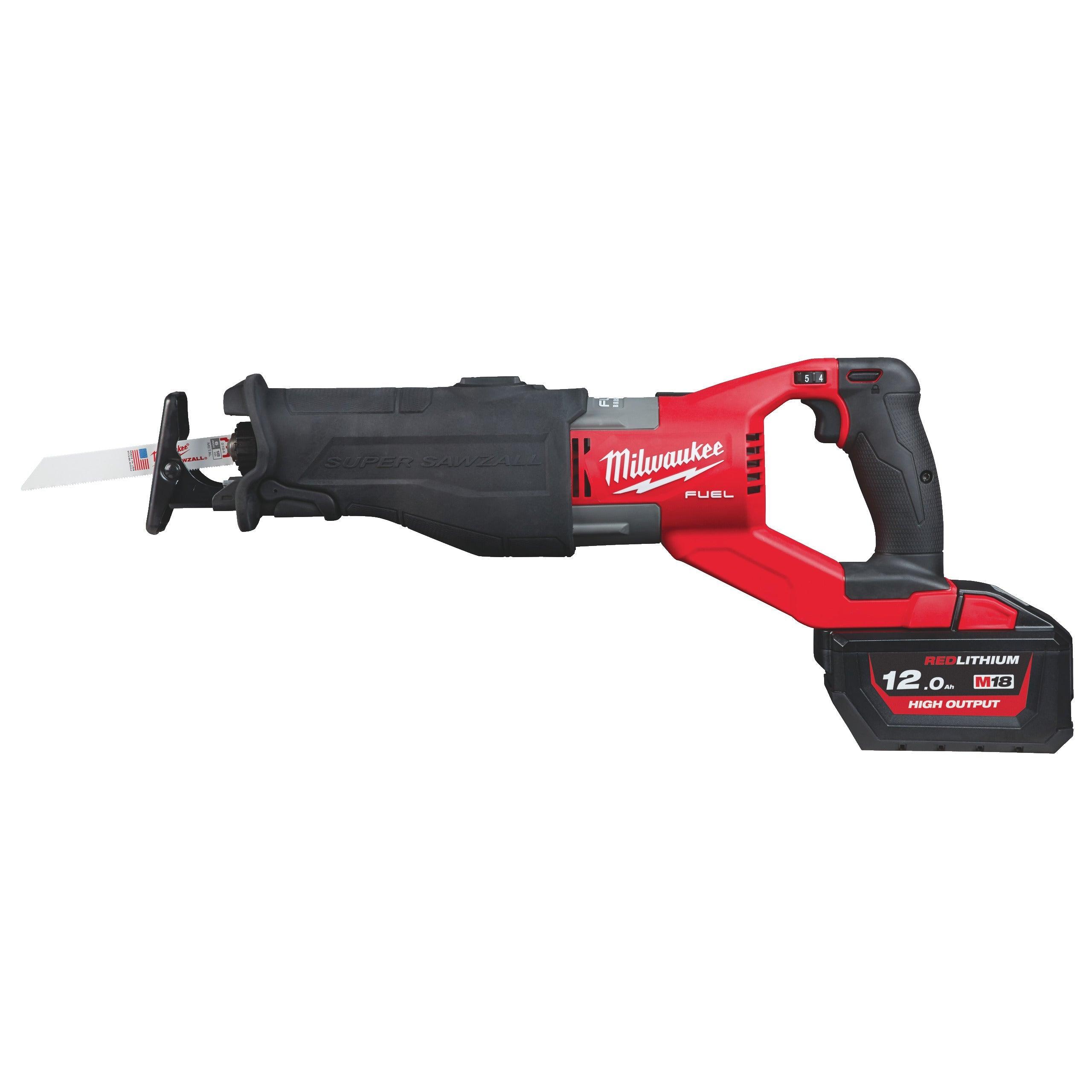 Fierăstrău sabie Super SAWZALL™ M18 FUEL™ Milwaukee M18FSX-121C, cod 4933464484, 1 x M18 HB12 acumulator, M12-18 FC încărcător, cutie plastic - BIG STORE (Dynamic Tools SRL)