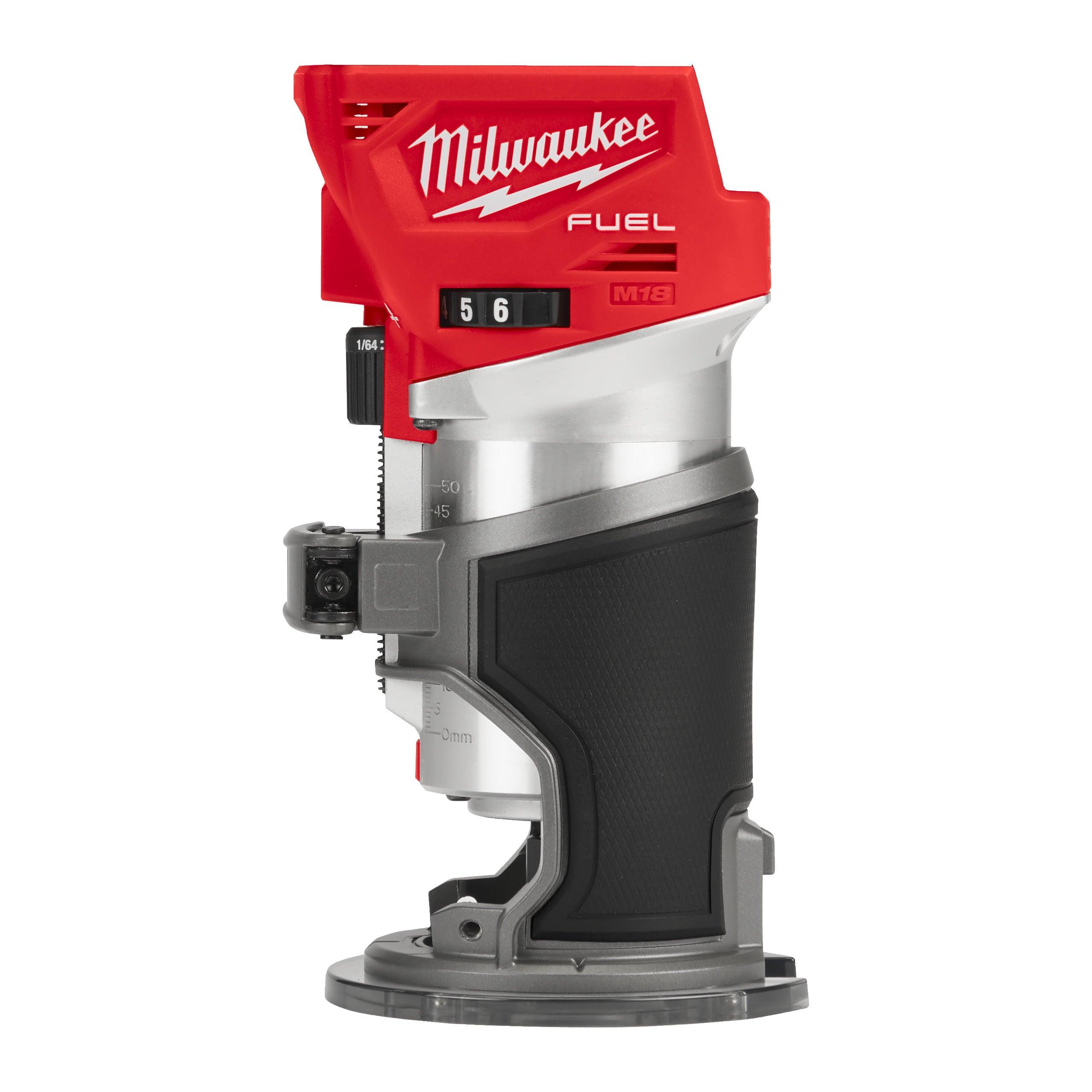 Freză de contur cu bucșă de 8 mm și 6 mm M18 FUEL™ Milwaukee M18FTR8-0X, cod 4933479073, fără acumulator, fără încărcător, cutie HD - BIG STORE (Dynamic Tools SRL)