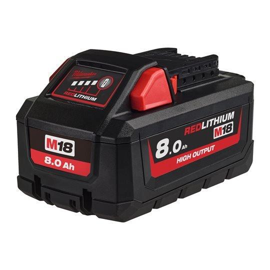 Acumulator 18V*8,0Ah HIGH-OUTPUT™, Milwaukee REDLITHIUM-ION™ M18HB8, fără cutie, 4932471070 - BIG STORE (Dynamic Tools SRL)