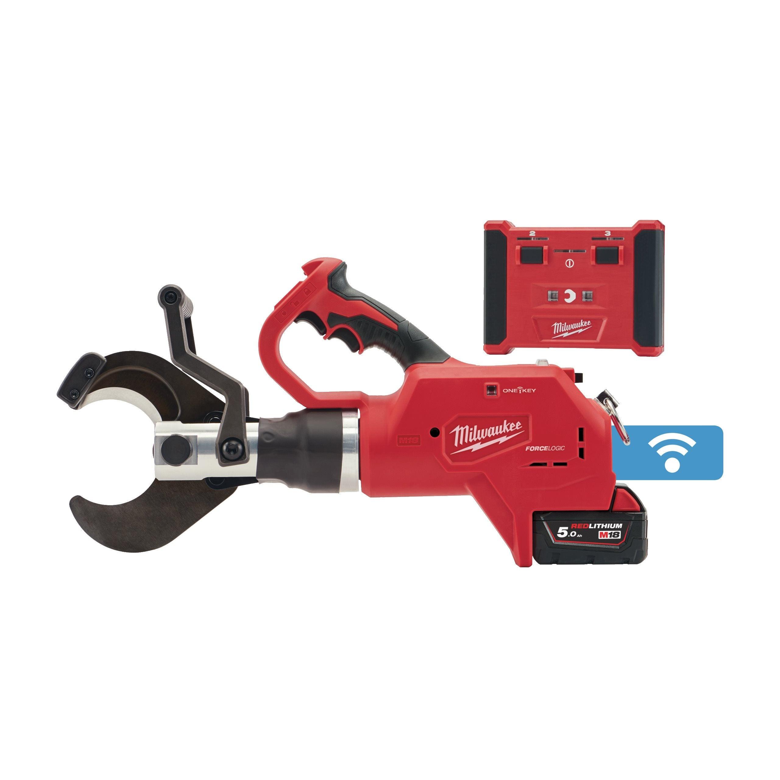 Tăietor hidraulic FORCE LOGIC™, Milwaukee M18HCC75R-502C, cod 4933459271 - BIG STORE (Dynamic Tools SRL)