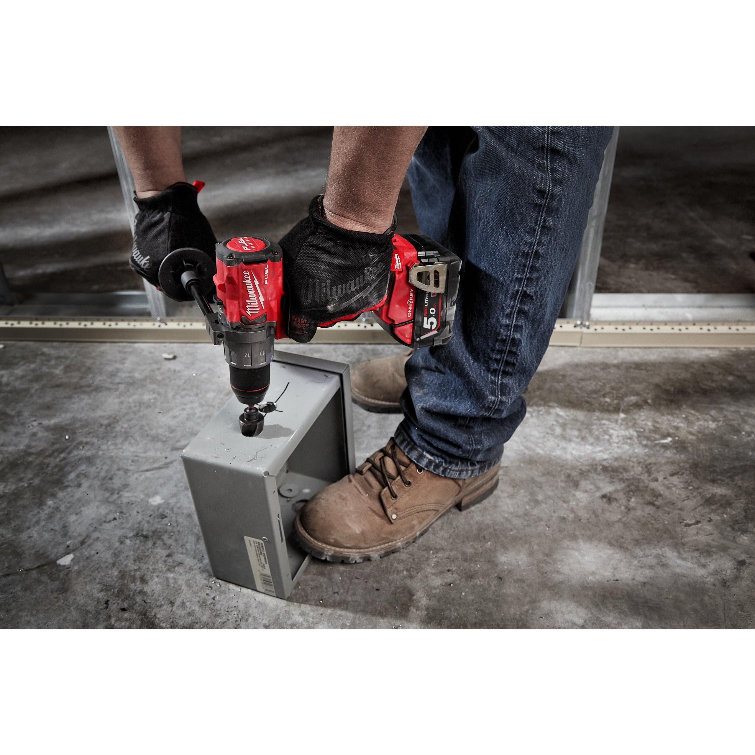 Mașină de găurit M18 FUEL™ ONE-KEY™ Milwaukee M18ONEDD2-0X, cod 4933464524, fără acumulator, fără încărcător, cutie HD - BIG STORE (Dynamic Tools SRL)