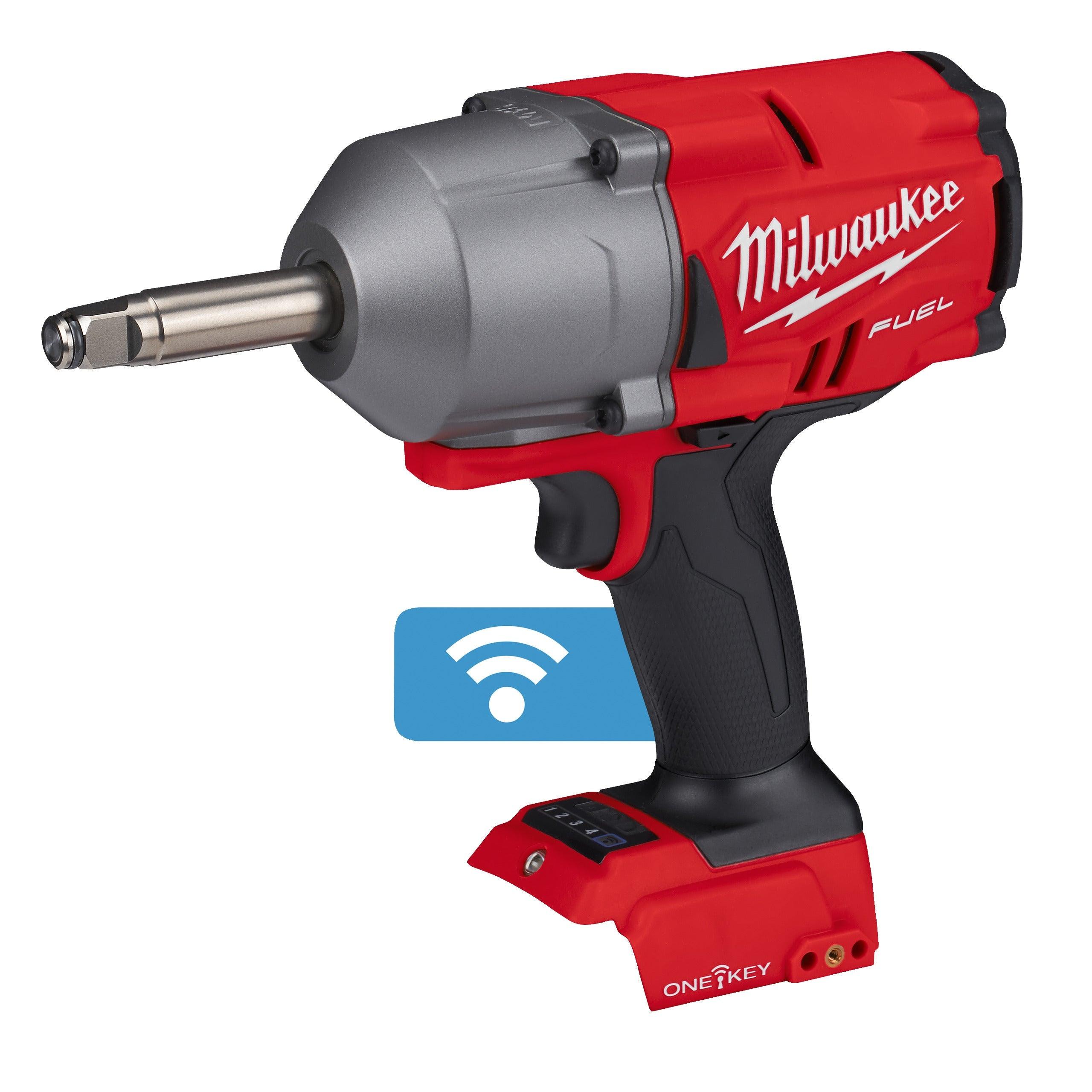 Cheie de impact Milwaukee 1/2″ 1017Nm 18V M18ONEFHIWF12E-0X, ONE-KEY™ M18 FUEL™, cuplu ridicat, inel de fixare și gât lung, cod 4933478405, fără acumulator, fără încărcător, cutie HD - BIG STORE (Dynamic Tools SRL)
