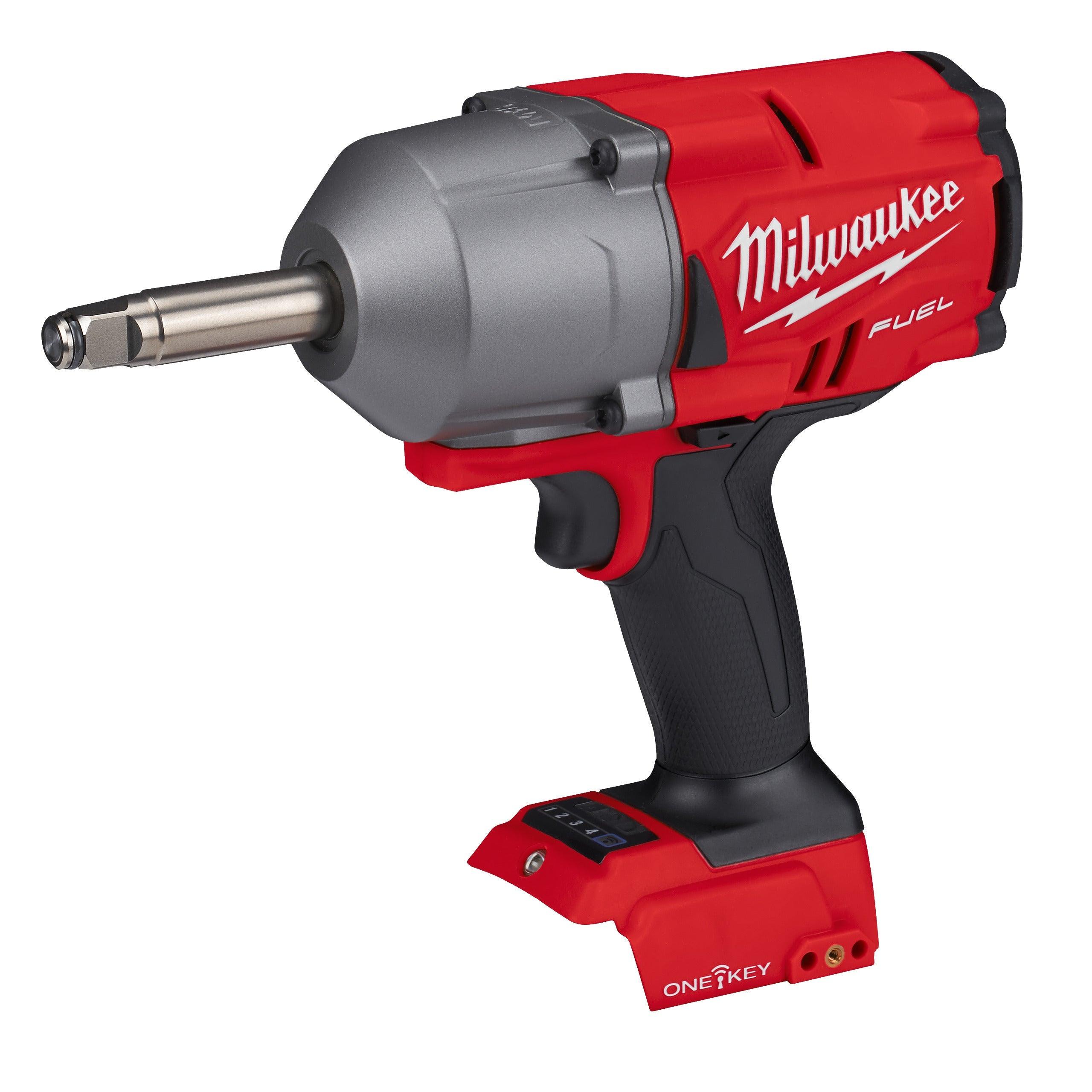 Cheie de impact Milwaukee 1/2″ 1017Nm 18V M18ONEFHIWF12E-0X, ONE-KEY™ M18 FUEL™, cuplu ridicat, inel de fixare și gât lung, cod 4933478405, fără acumulator, fără încărcător, cutie HD - BIG STORE (Dynamic Tools SRL)
