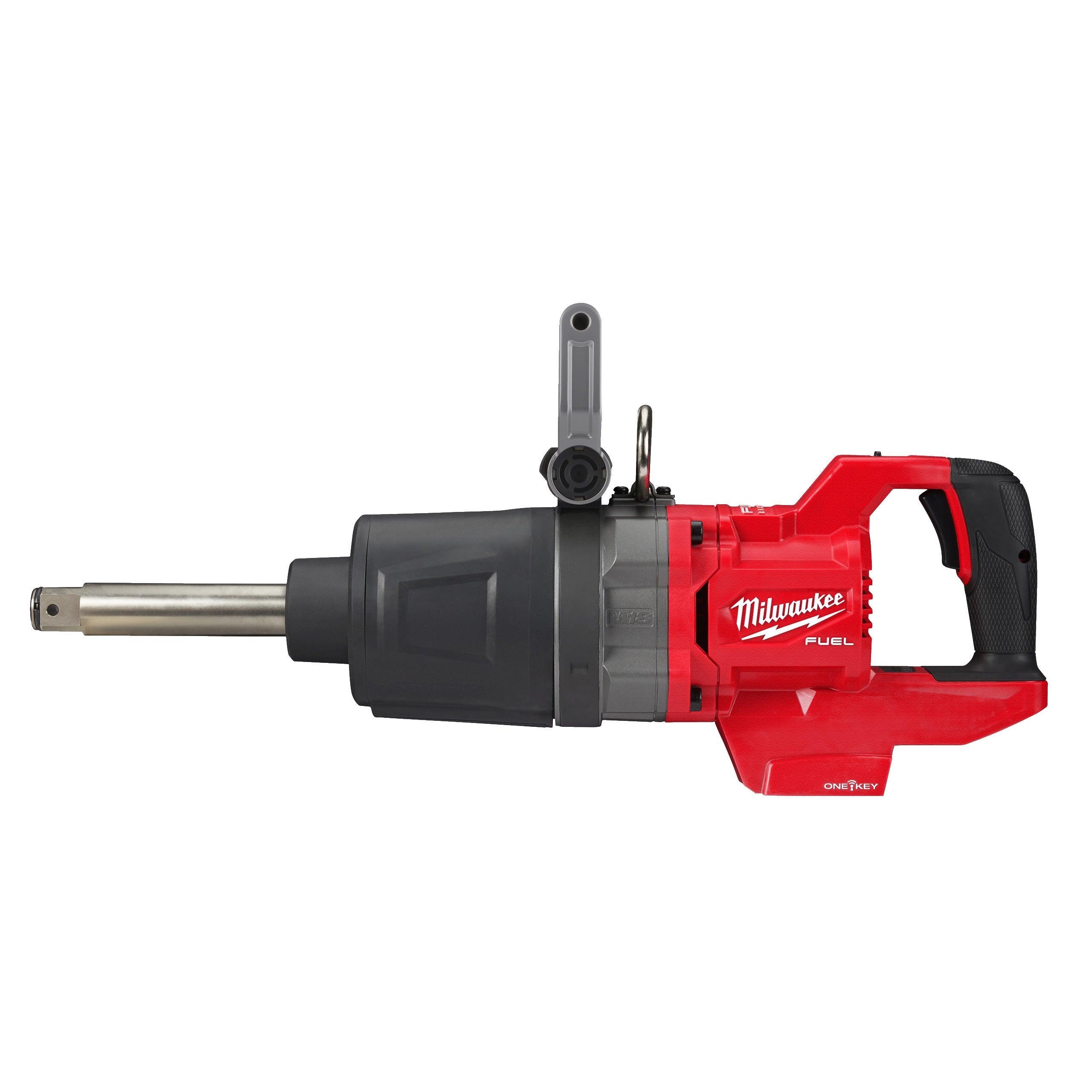 Cheie de impact Milwaukee 1″ 2576Nm 18V M18ONEFHIWF1D-0C, ONE-KEY™ M18 FUEL™ cu mâner-D, cuplu ridicat, inel de fixare și gât lung, cod 4933471755, fără acumulator, fără încărcător, cutie plastic - BIG STORE (Dynamic Tools SRL)