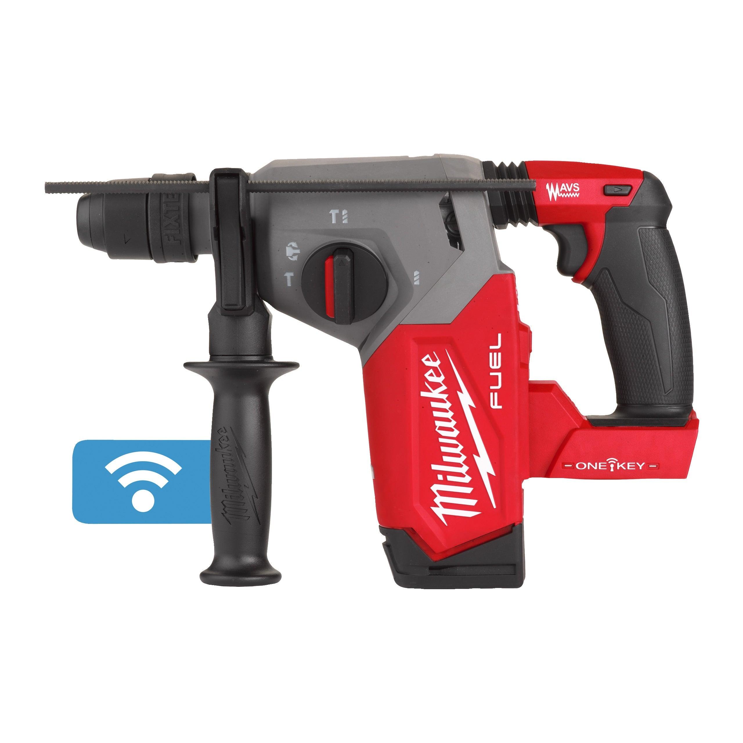 Ciocan rotopercutor SDS-Plus 26 mm cu 4 funcții și mandrină FIXTEC™ ONE-KEY™ M18 FUEL™ Milwaukee M18ONEFHX-0X, cod 4933478503, fără acumulator, fără încărcător, cutie HD - BIG STORE (Dynamic Tools SRL)