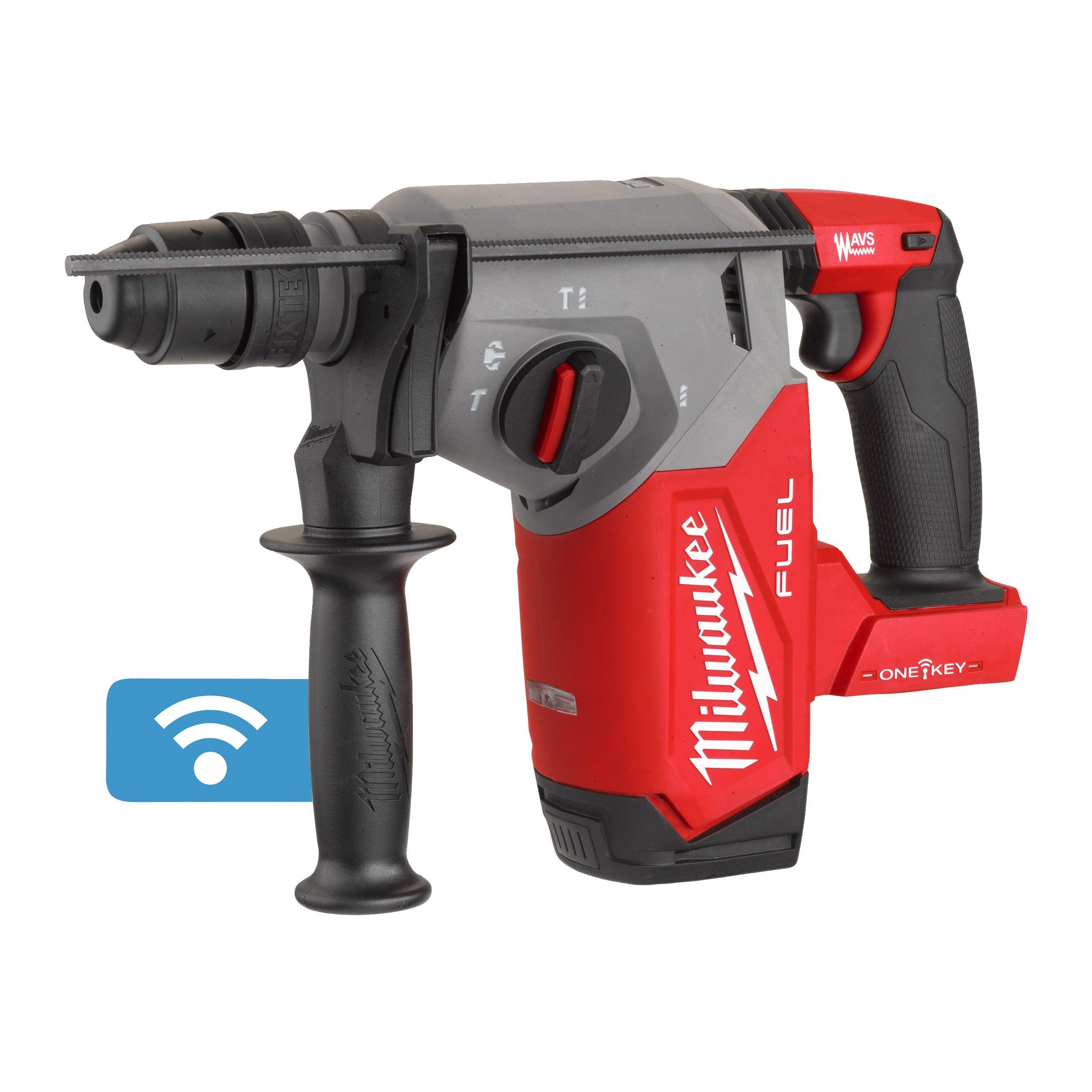 Ciocan rotopercutor SDS-Plus 26 mm cu 4 funcții și mandrină FIXTEC™ ONE-KEY™ M18 FUEL™ Milwaukee M18ONEFHX-0X, cod 4933478503, fără acumulator, fără încărcător, cutie HD - BIG STORE (Dynamic Tools SRL)