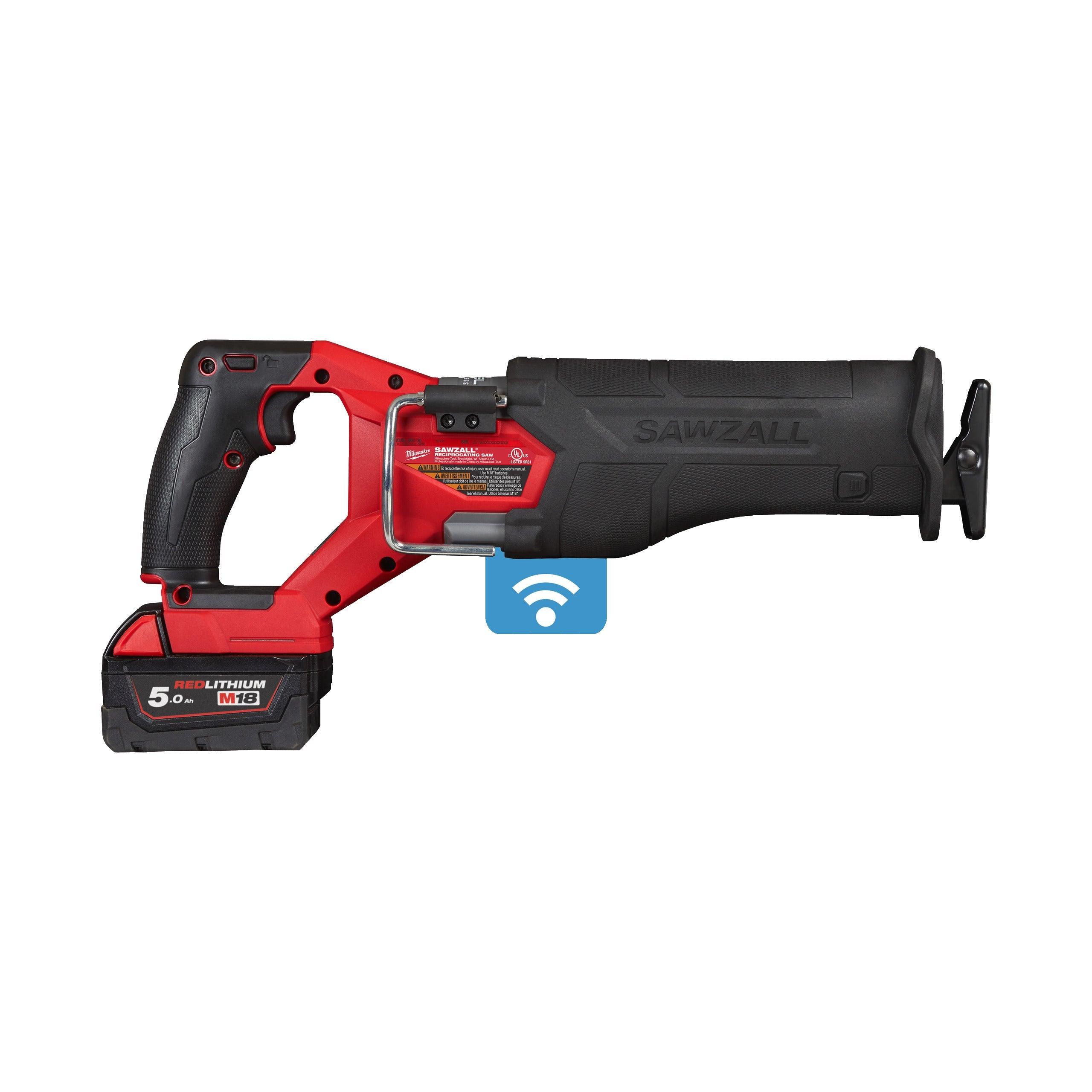 Fierăstrău sabie M18 FUEL™ ONE-KEY™ SAWZALL™ Milwaukee M18ONEFSZ-502X, cod 4933478294, 2 x M18 B5 acumulator, M12-18 FC încărcător, cutie HD - BIG STORE (Dynamic Tools SRL)