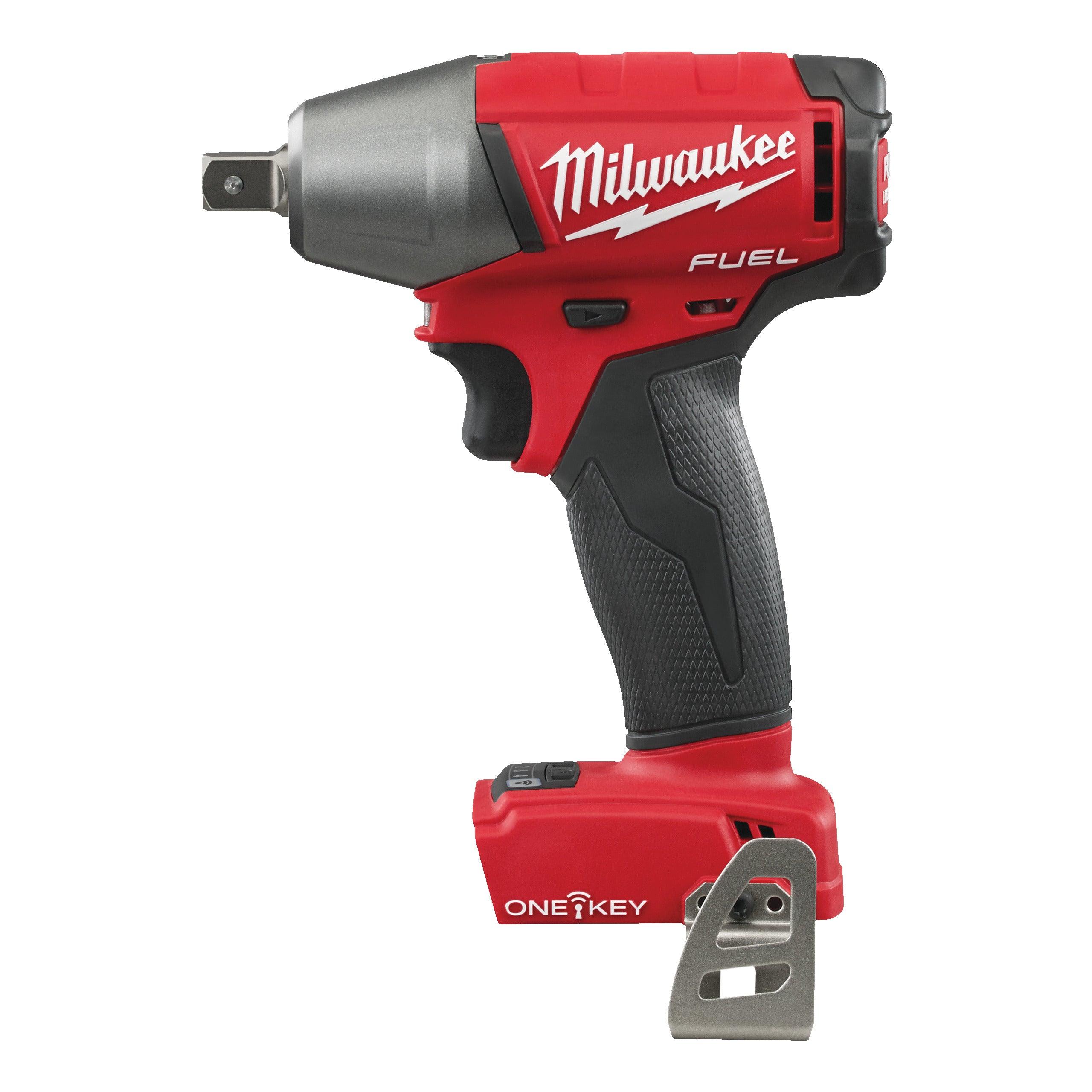 Cheie de impact Milwaukee 1/2″ 300Nm 18V M18ONEIWP12-0, ONE-KEY™ M18 FUEL™ cu pin de blocare, cod 4933451152, fără acumulator, fără încărcător, fără cutie - BIG STORE (Dynamic Tools SRL)