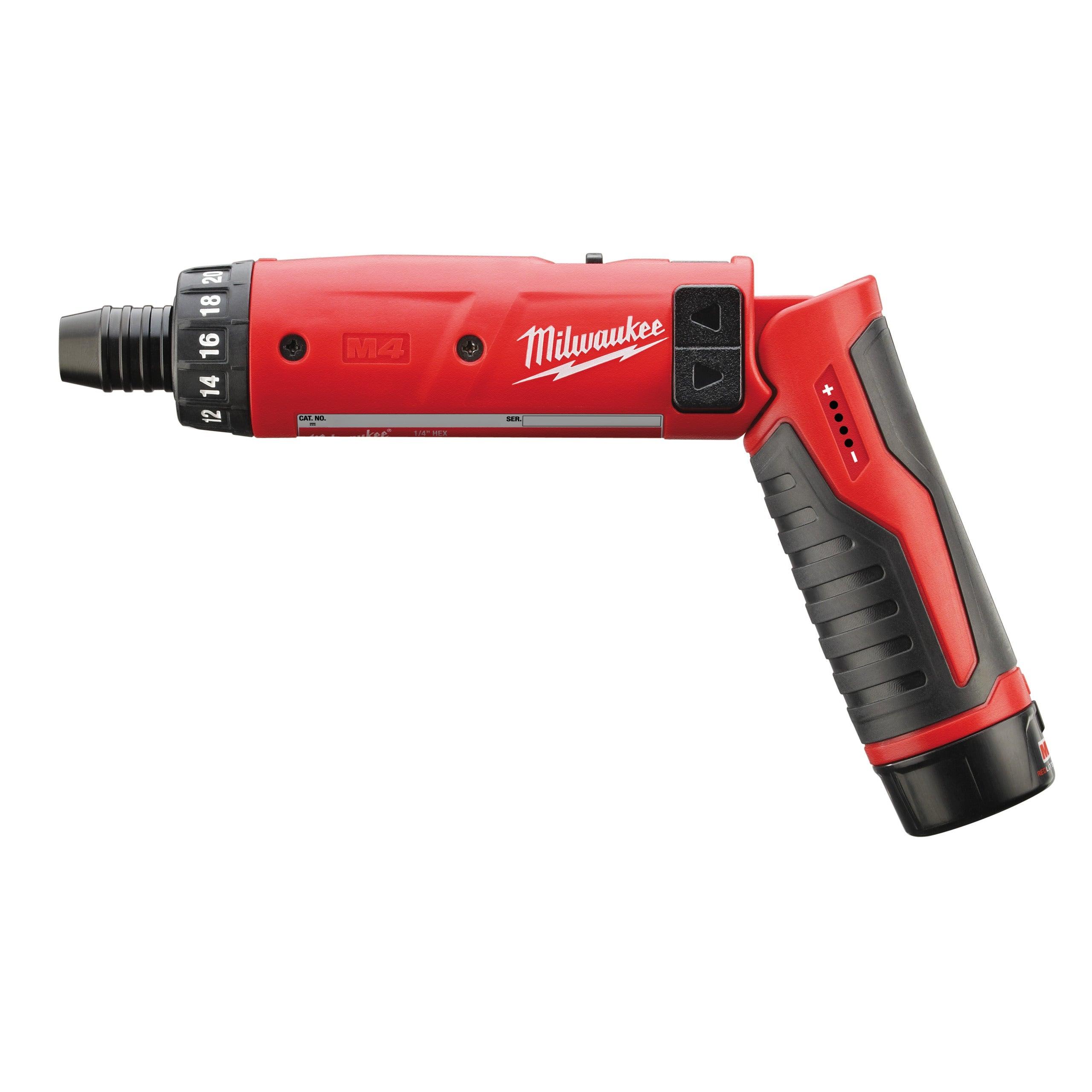 Mașină de găurit/înșurubat M4™ Milwaukee M4D-202B, 2 x M4 B2 acumulator, M4 C încărcător, fără cutie, cod 4933440475 - BIG STORE (Dynamic Tools SRL)