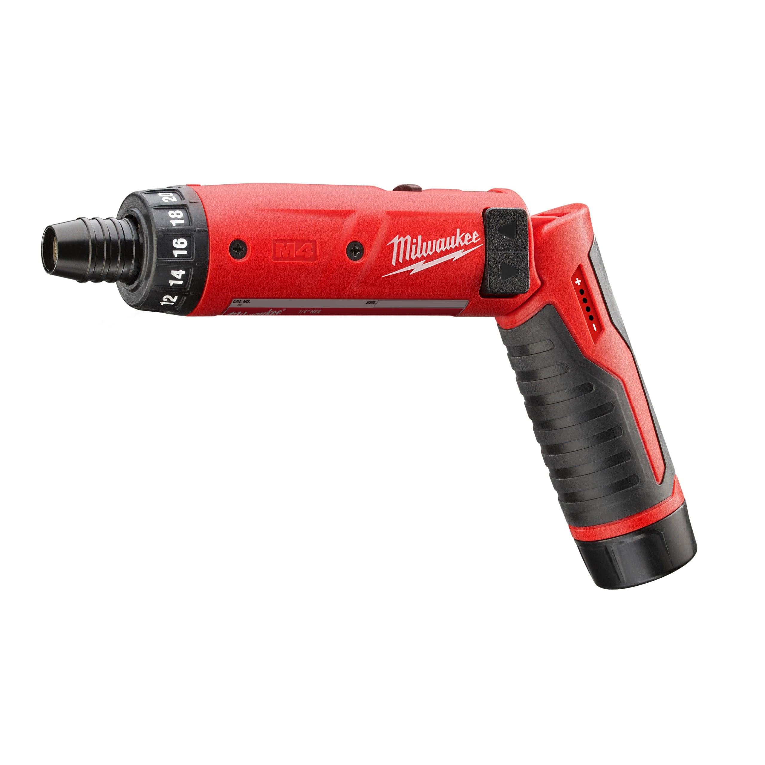 Mașină de găurit/înșurubat M4™ Milwaukee M4D-202B, 2 x M4 B2 acumulator, M4 C încărcător, fără cutie, cod 4933440475 - BIG STORE (Dynamic Tools SRL)