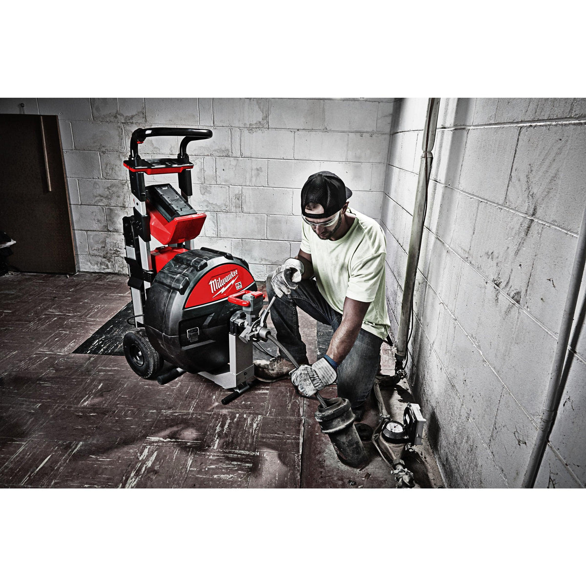 Mașină desfundat țevi industrială cu funcție POWERTREDZ™ MX FUEL™ M18 Milwaukee MXF LSDP-301, cod 4933471851, 1 x acumulator MXF CP203, 1 x încărcător MXF C, fără cutie - BIG STORE (Dynamic Tools SRL)