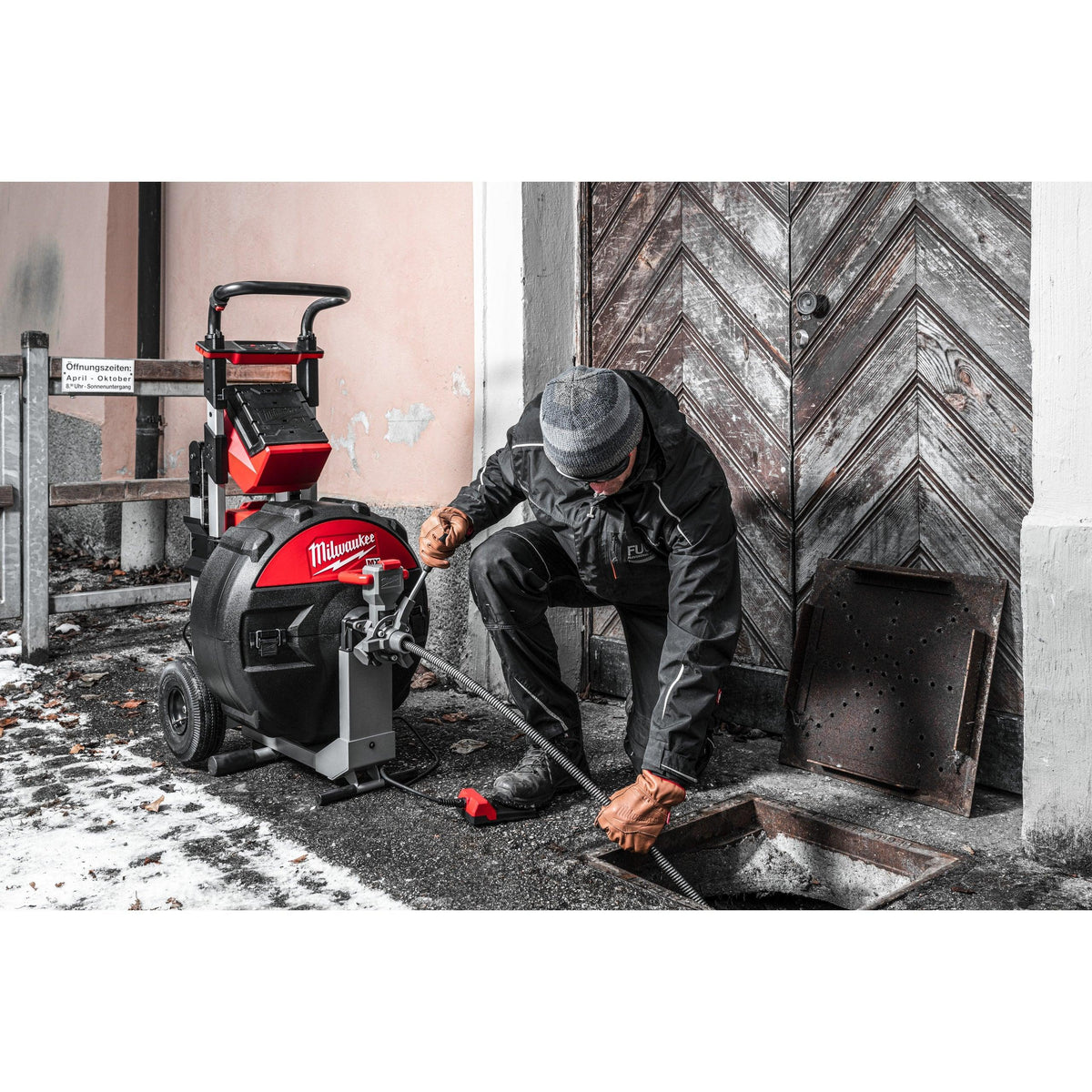 Mașină desfundat țevi industrială cu funcție POWERTREDZ™ MX FUEL™ M18 Milwaukee MXF LSDP-301, cod 4933471851, 1 x acumulator MXF CP203, 1 x încărcător MXF C, fără cutie - BIG STORE (Dynamic Tools SRL)